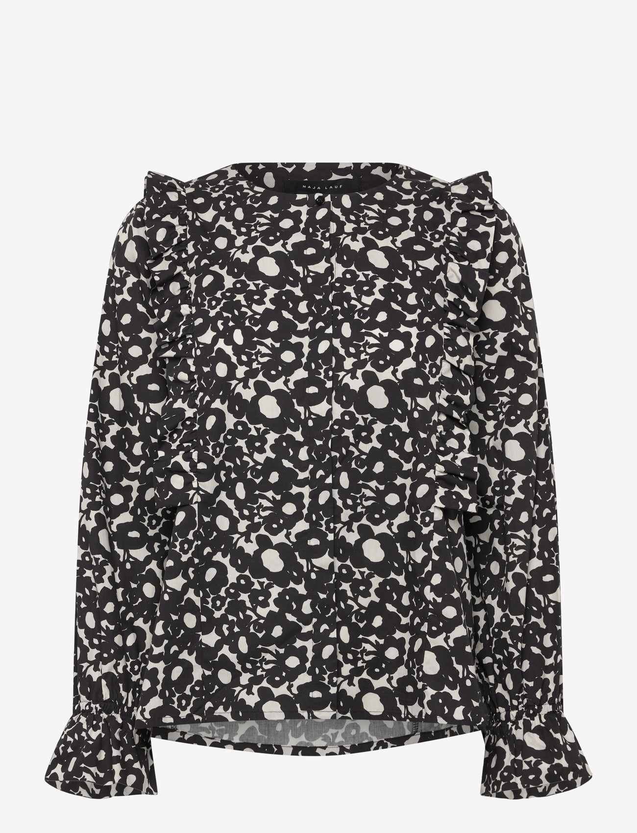 Naja Lauf - DALIA BLOUSE - langærmede bluser - black - 0