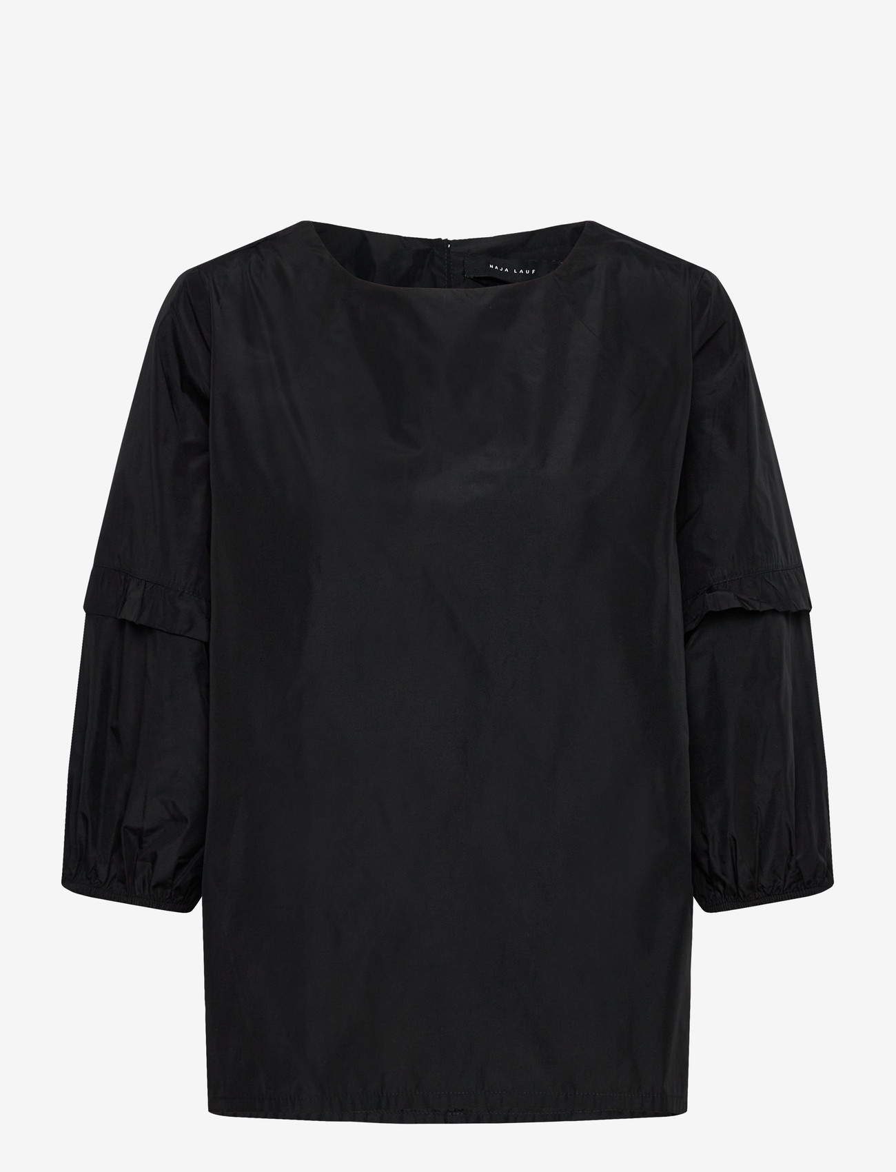 Naja Lauf - JUNE BLOUSE - bluzki krotkim rekawem - black - 0