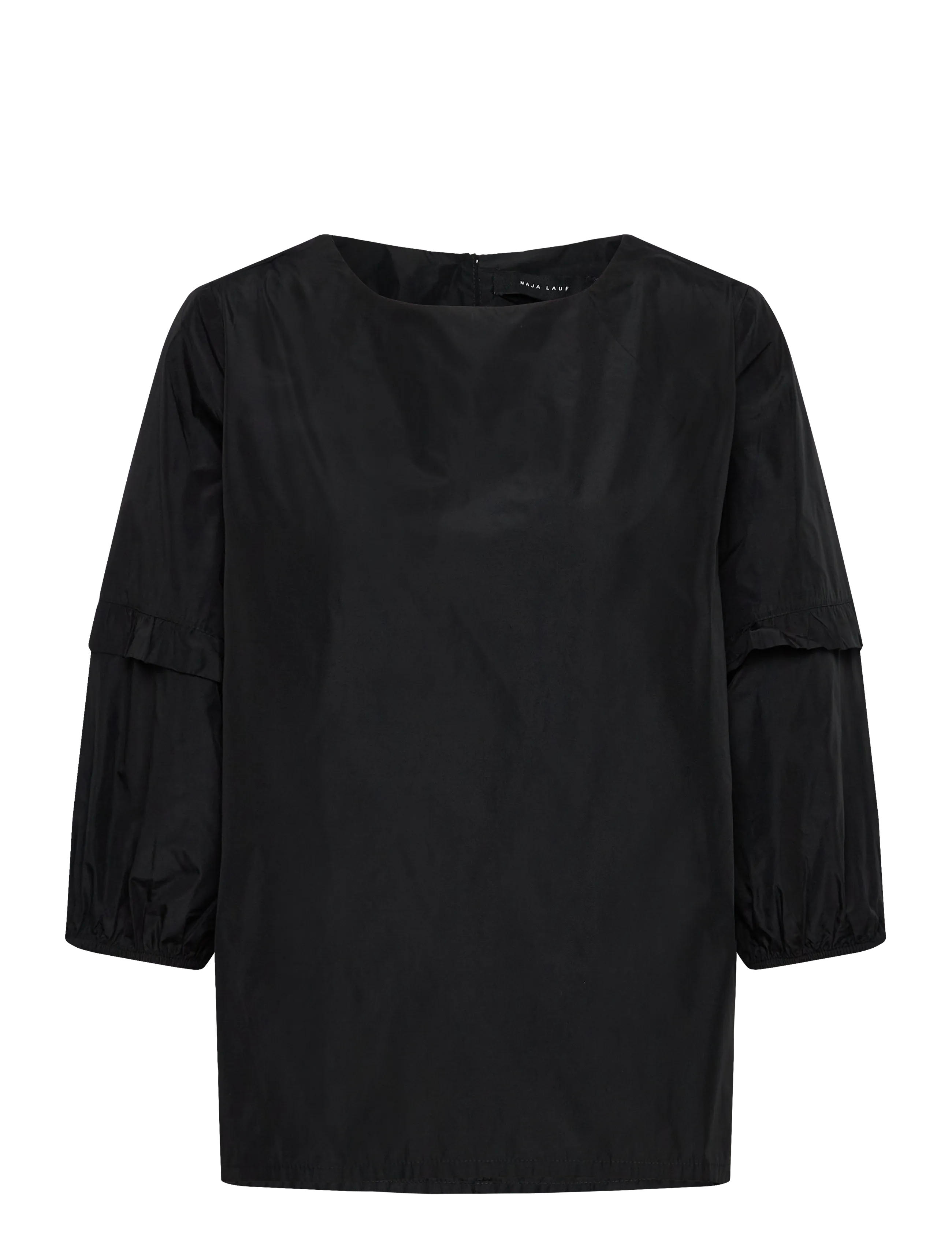 Naja Lauf JUNE BLOUSE - Kortærmede bluser - BLACK / black