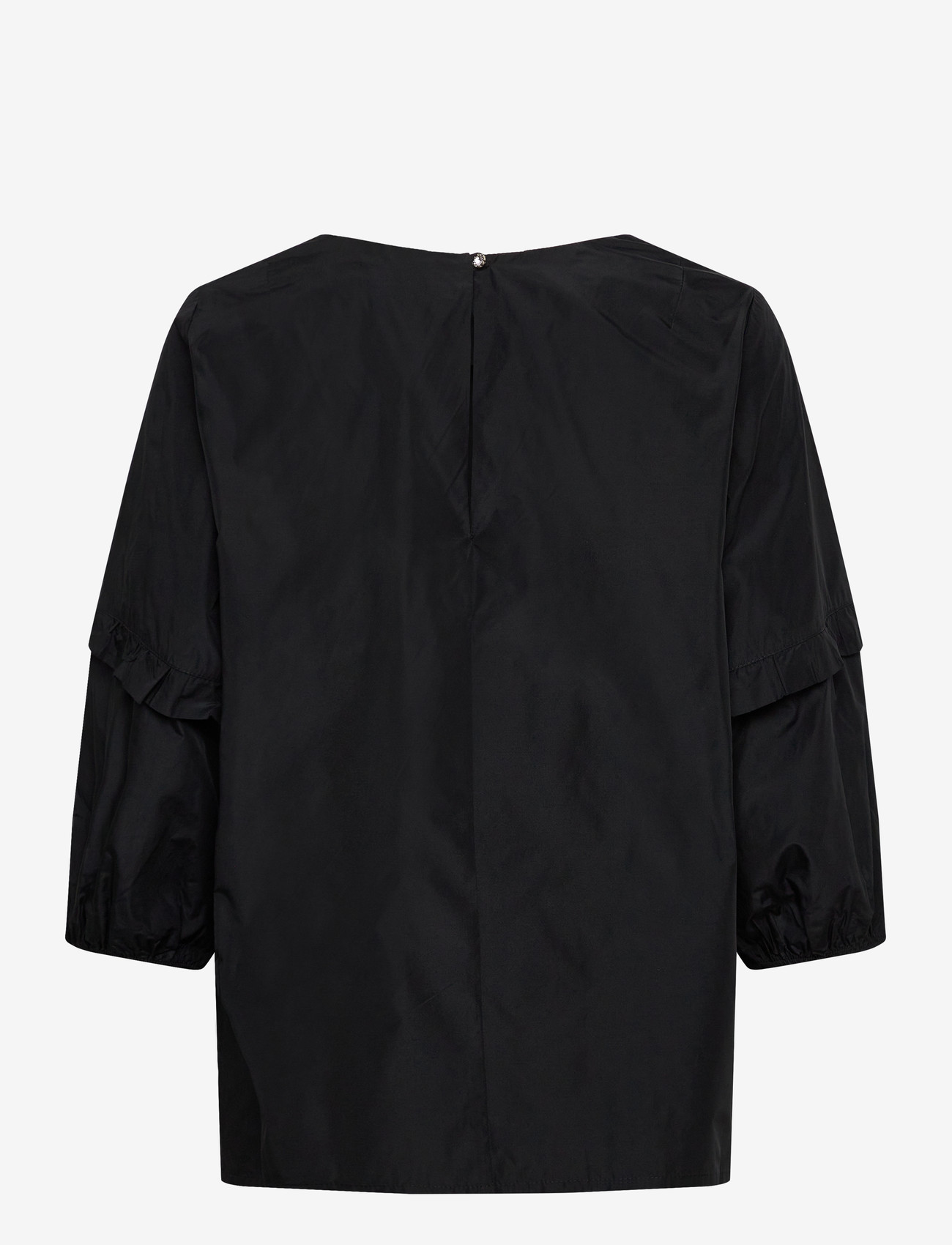 Naja Lauf - JUNE BLOUSE - bluzki krotkim rekawem - black - 1