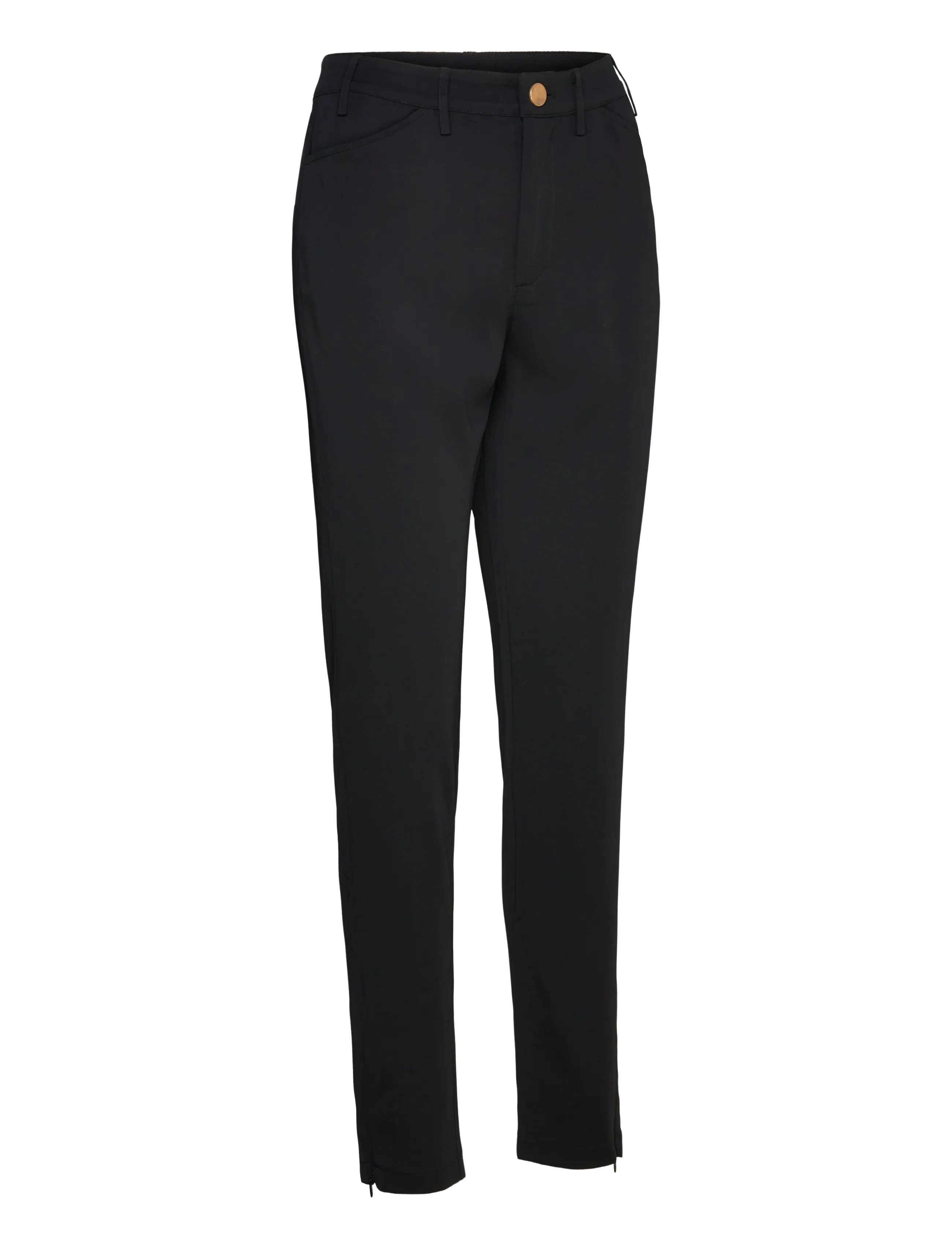 Naja Lauf - CYNTHIA PANTS DENSE STRETCH - bukser med smalle ben - black - 2