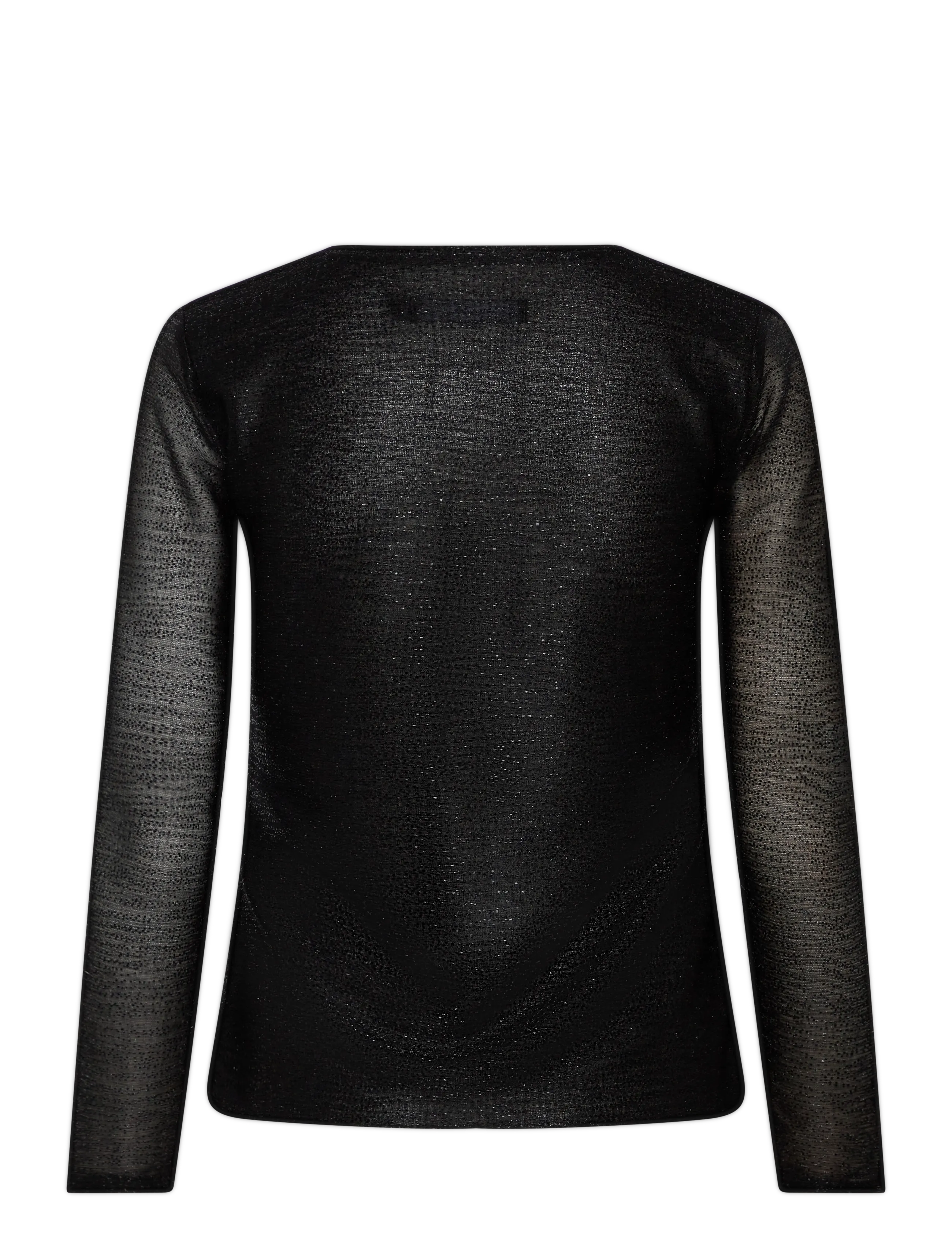 Naja Lauf - YING T-SHIRT BLACK GLITTER - langärmlige blusen - black - 1