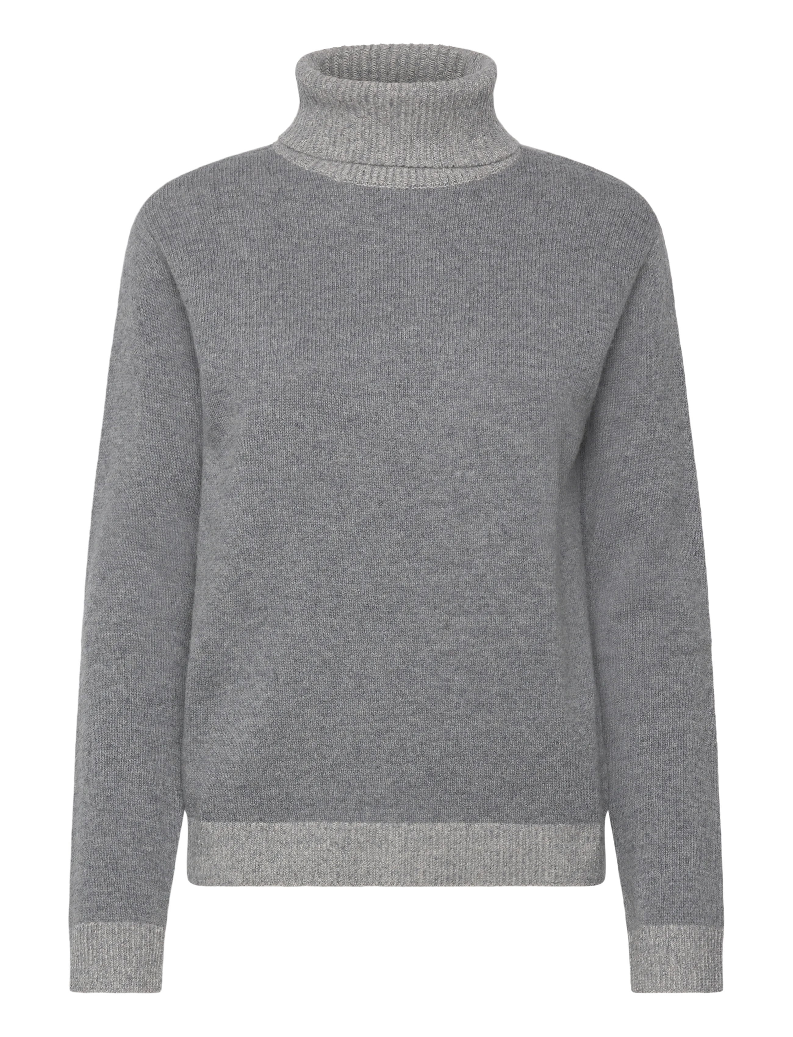 Naja Lauf TORY SWEATER BETTER WOOL - Turtleneck - GREY MELANGE / grey