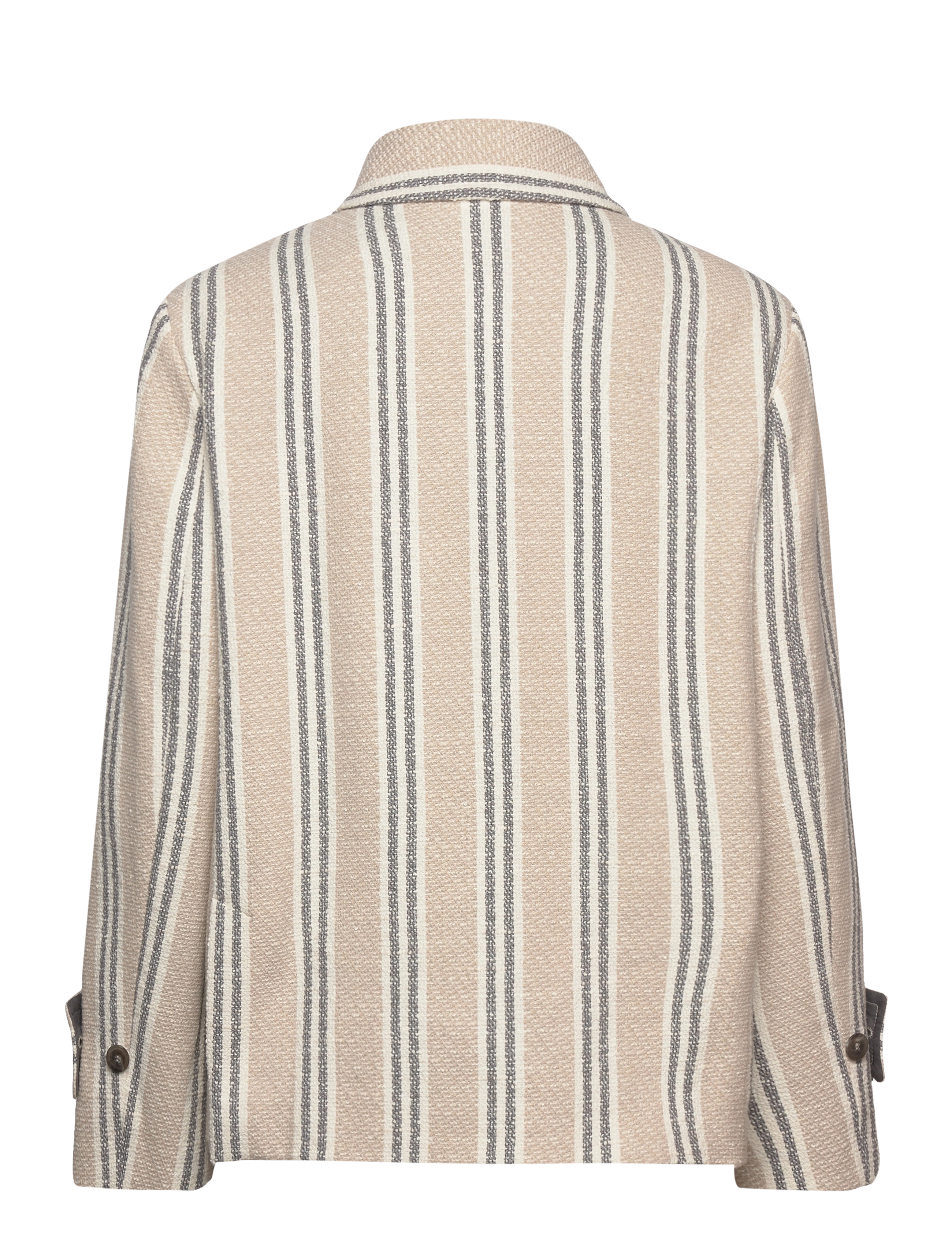 Naja Lauf - RAKEL JACKET NATURAL STRIPE - overtøj - stone - 1
