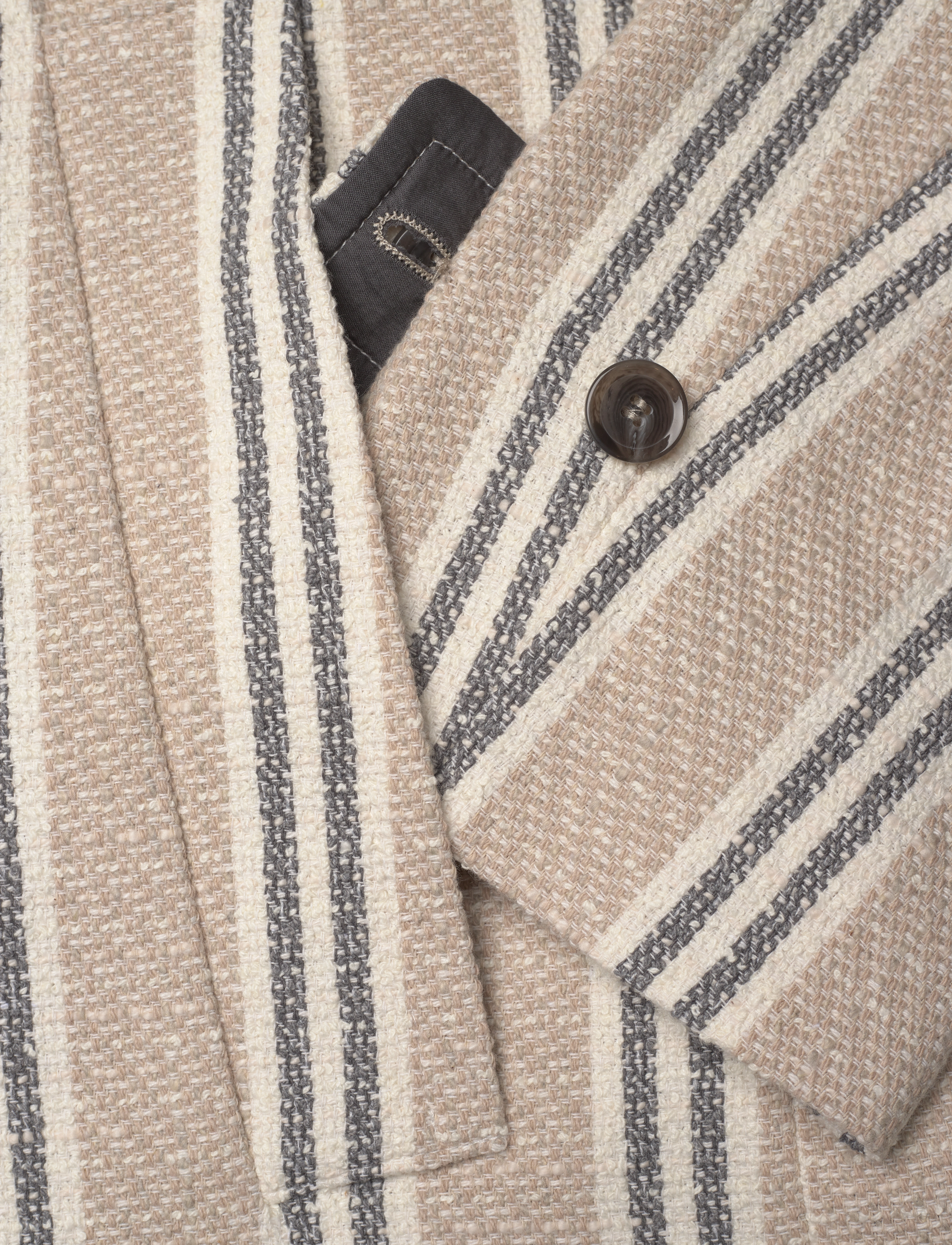 Naja Lauf - RAKEL JACKET NATURAL STRIPE - overtøj - stone - 4