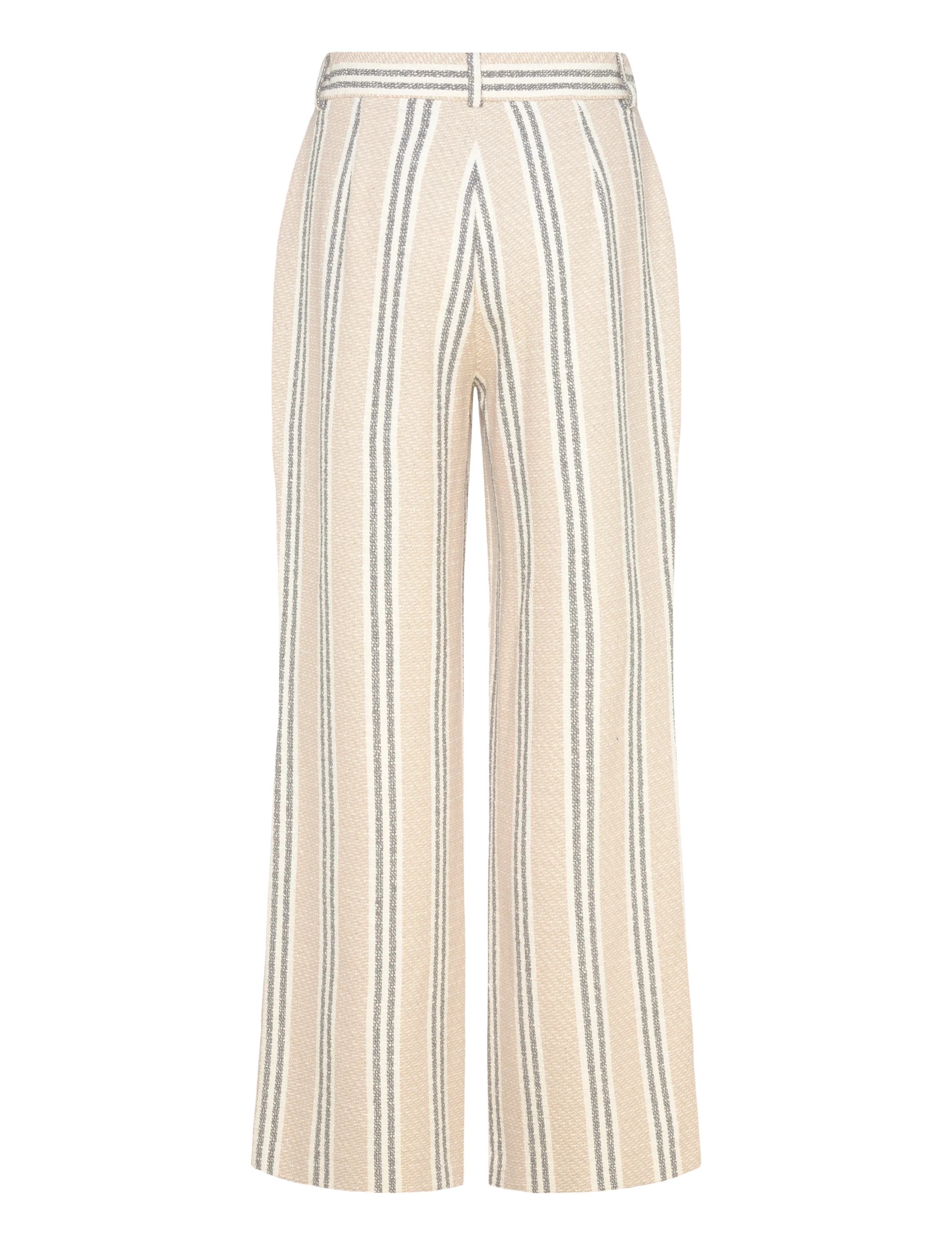 Naja Lauf - CATH PANTS NATURAL STRIPE - festtøj til outletpriser - stone - 1