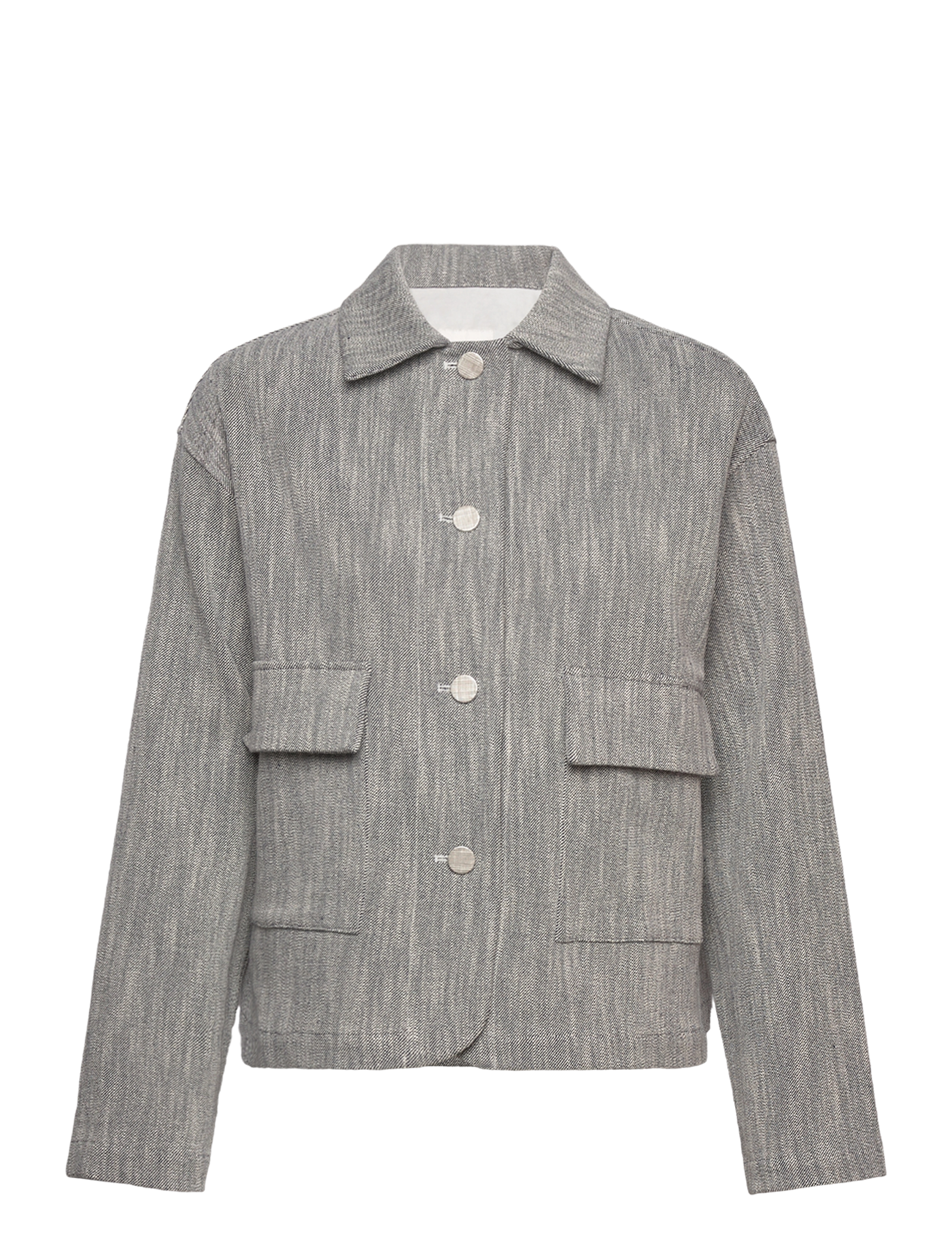 Naja Lauf TAO JACKET ROUGH 2-TONE - Overshirts - NAVY / grey