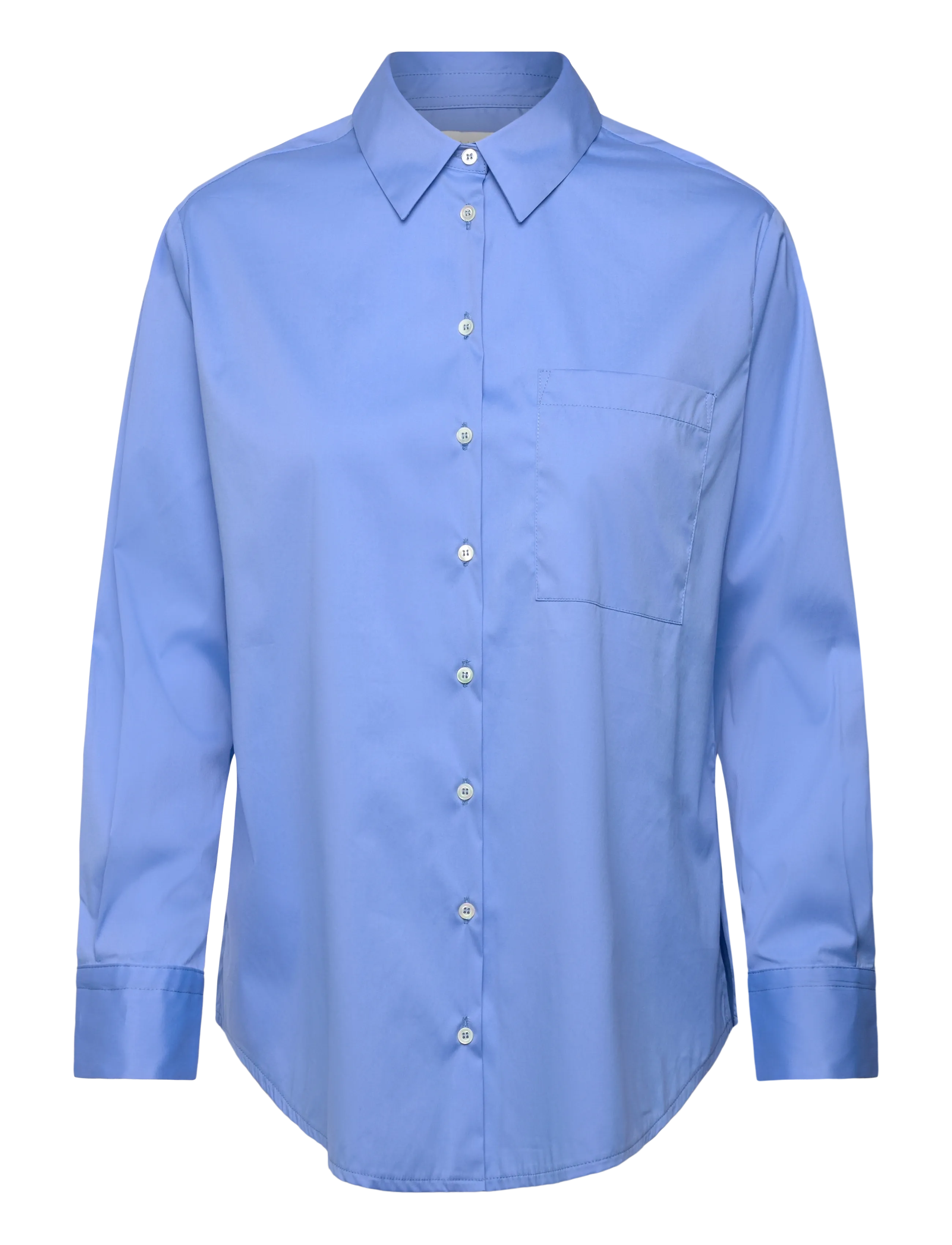 Naja Lauf AGNETA SHIRT FANCY POPLIN - Bluser & Skjorter - SKY BLUE / blue