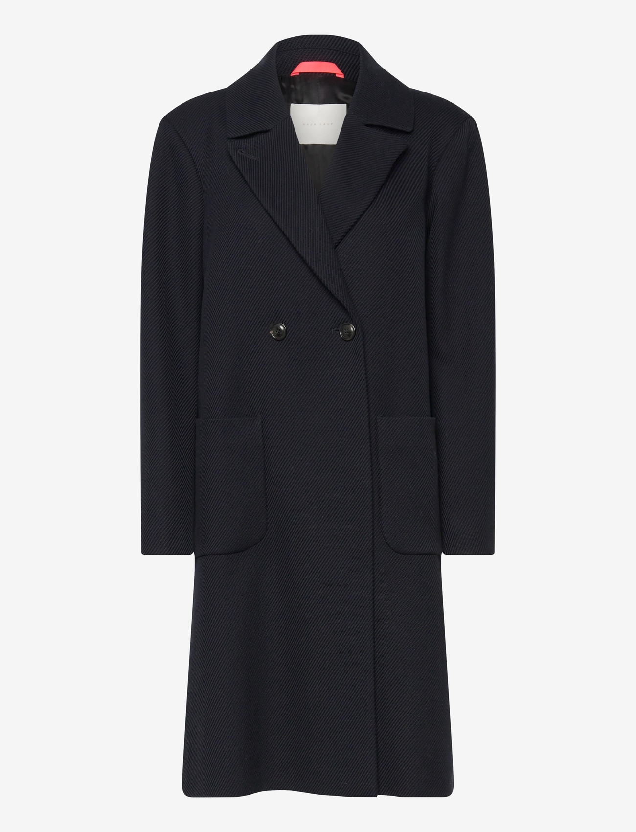 Naja Lauf - LORETTA COAT BIG DIAGONAL - overtøj - dark navy - 0