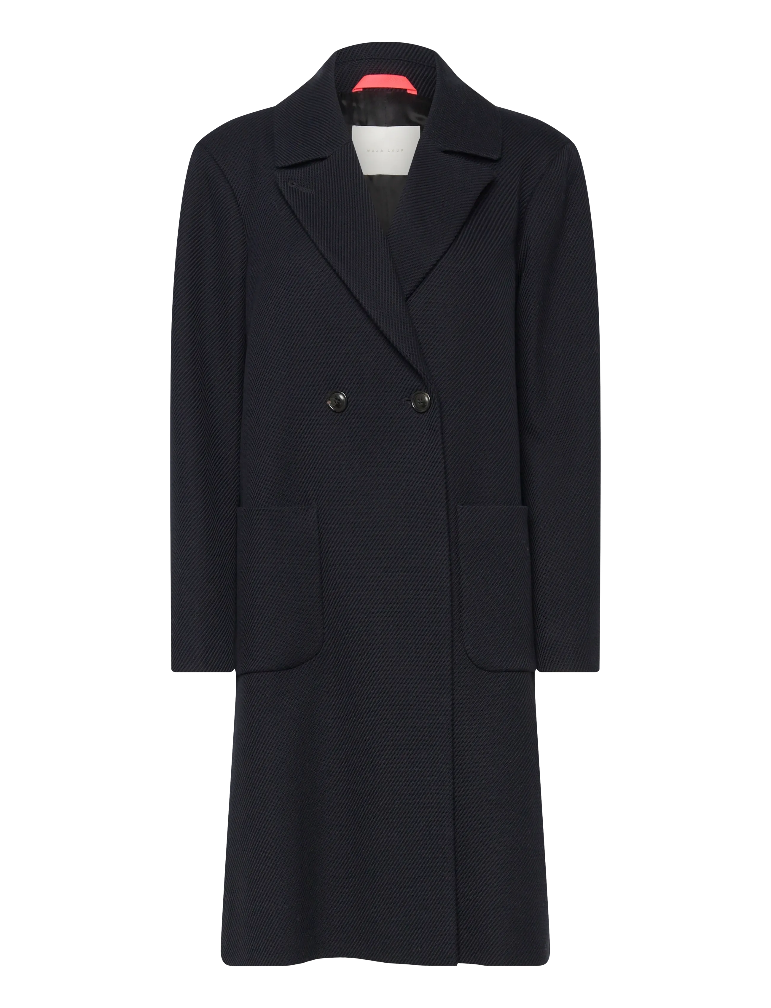 Naja Lauf LORETTA COAT BIG DIAGONAL - Naja Lauf - DARK NAVY / navy
