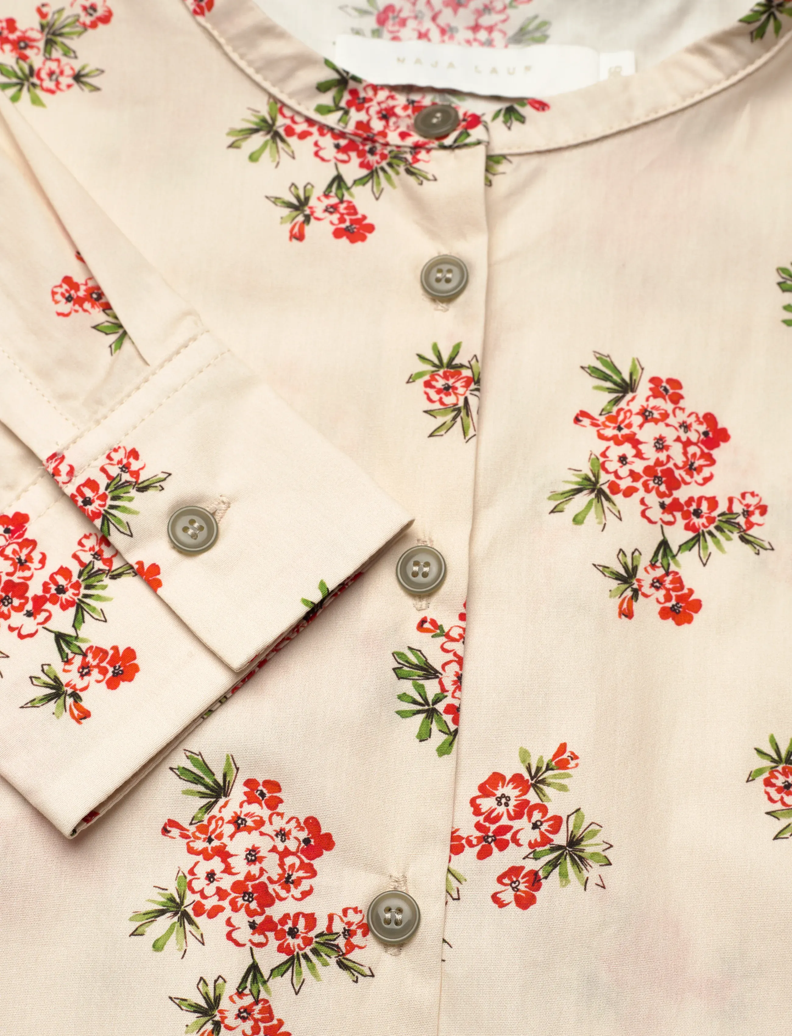 Naja Lauf - ANETTA SHIRT VINTAGE FLOWER - langärmlige hemden - off-white - 4