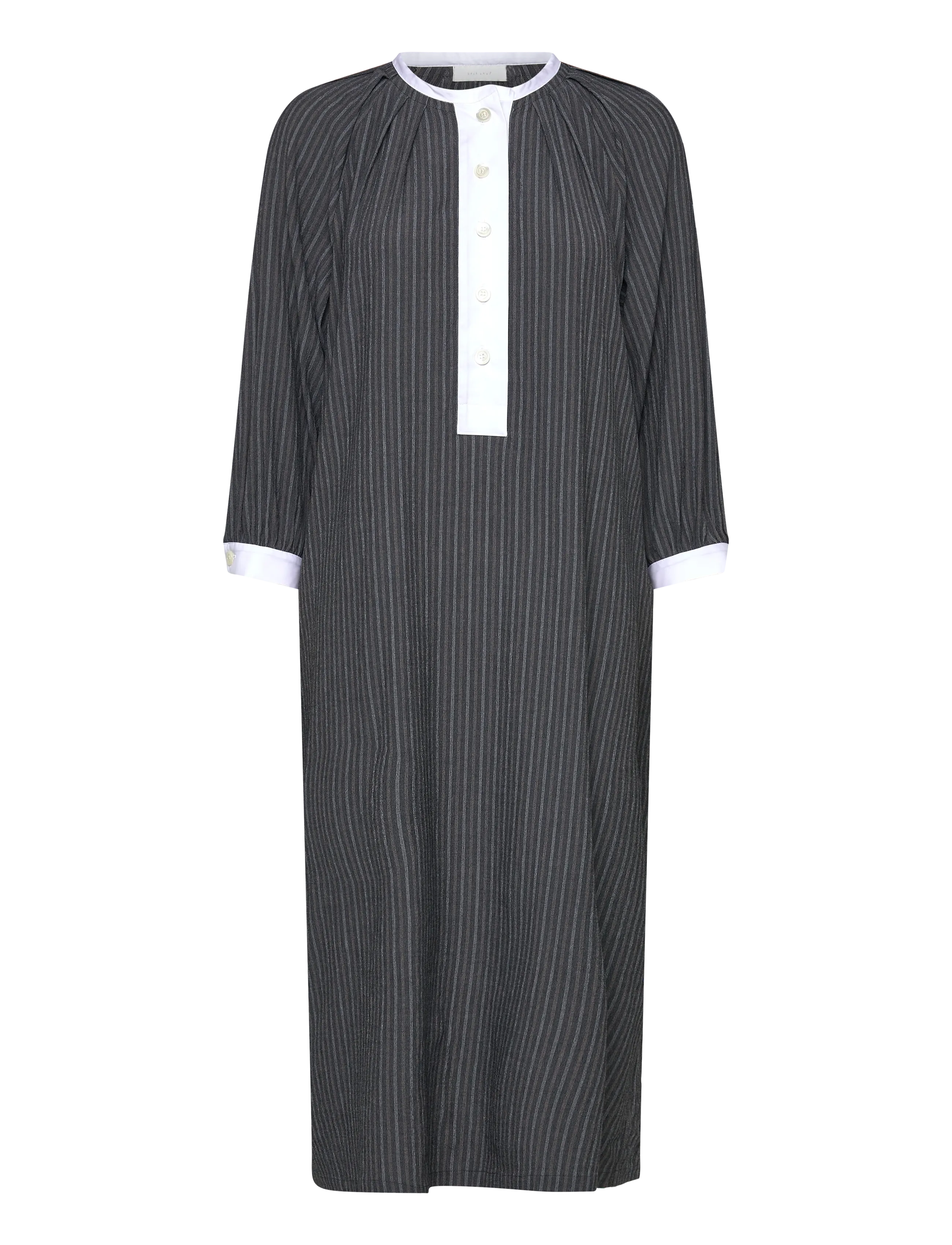 Naja Lauf DANIELLA DRESS MOUNTAIN STRIPE - Särkkleidid - DARK GREY / grey