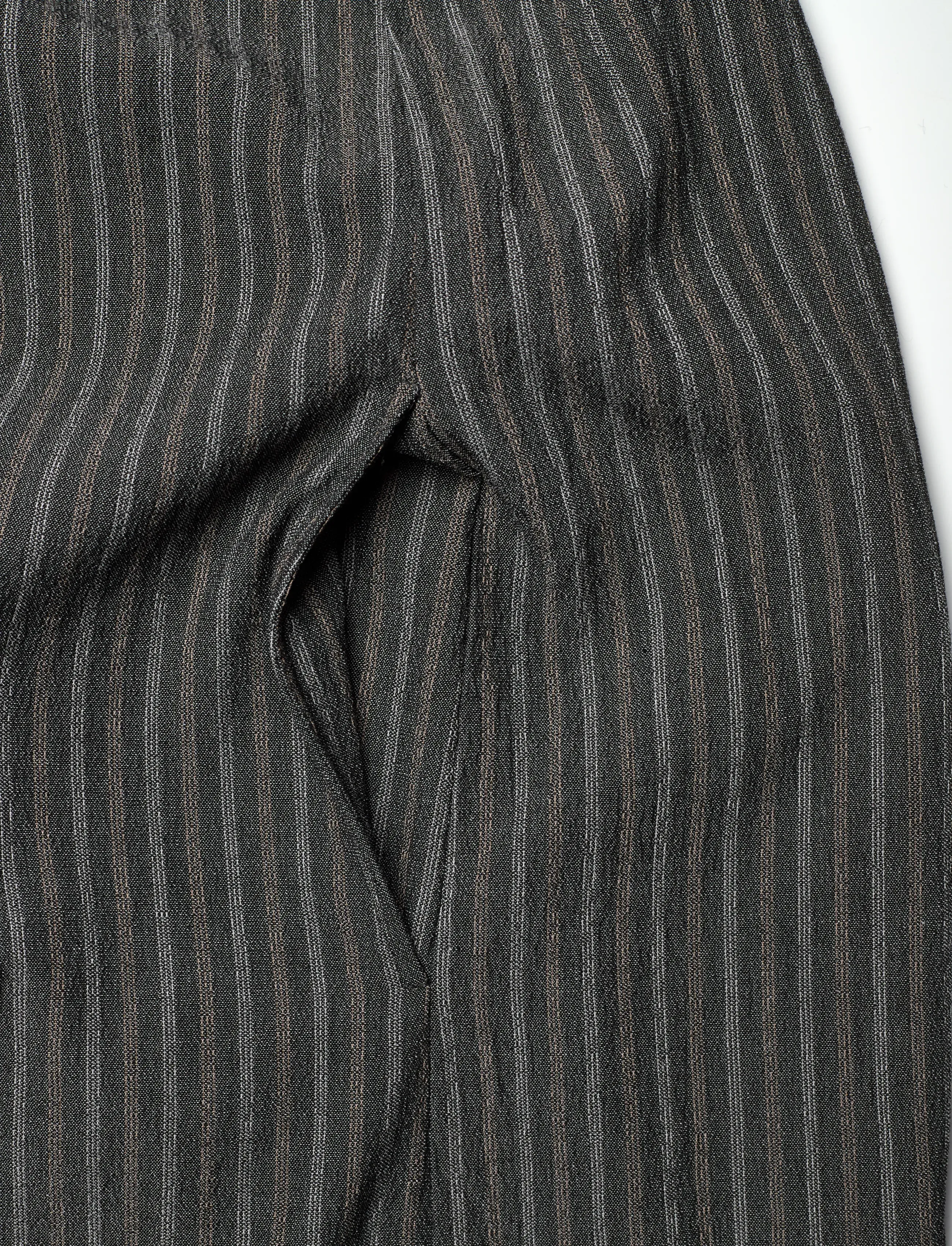 Naja Lauf - DANIELLA DRESS MOUNTAIN STRIPE - skjortekjoler - dark grey - 3