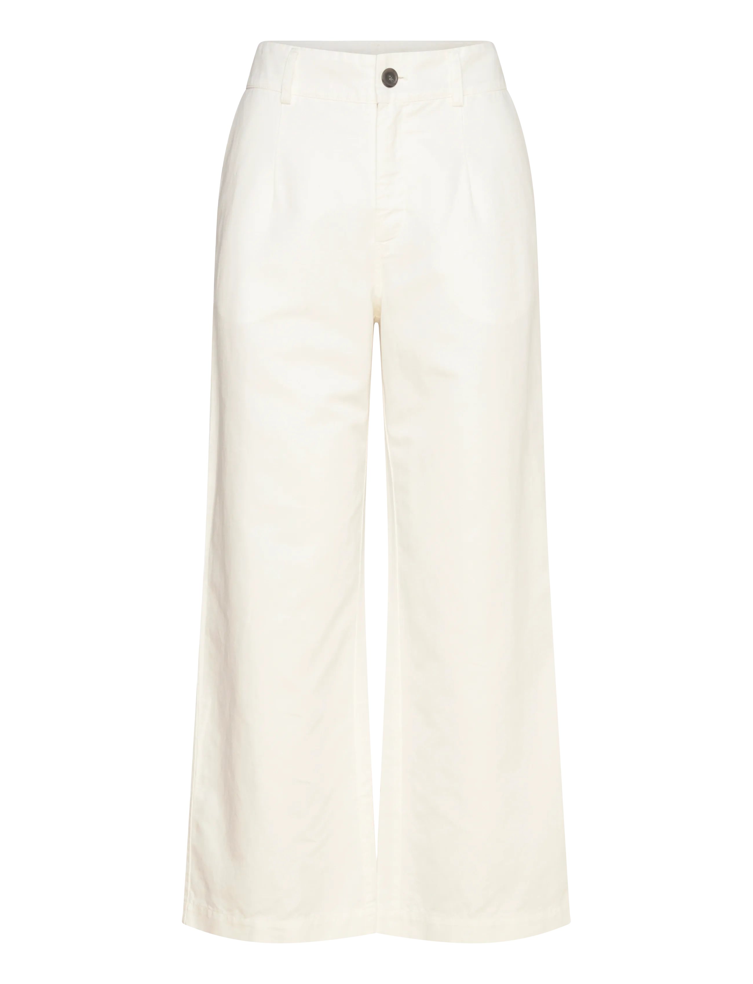 Naja Lauf MIMMIE PANTS COTTON LINEN - Püksid - EGG / cream