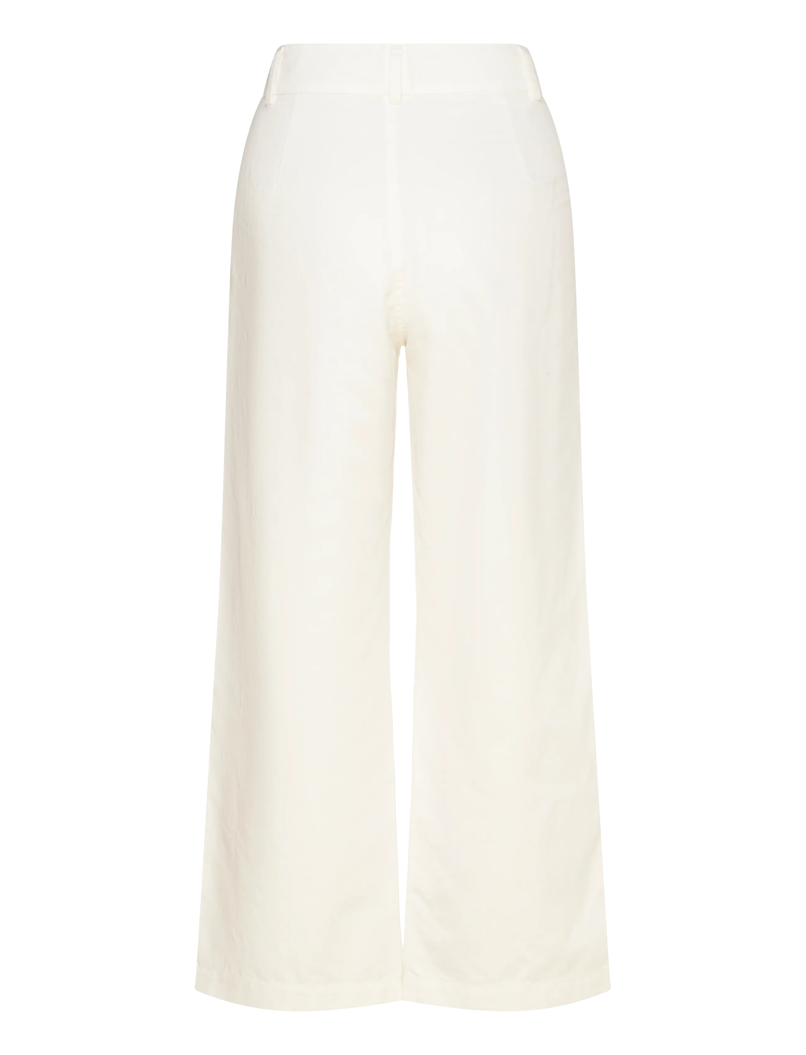 Naja Lauf - MIMMIE PANTS COTTON LINEN - hosen mit weitem bein - egg - 1
