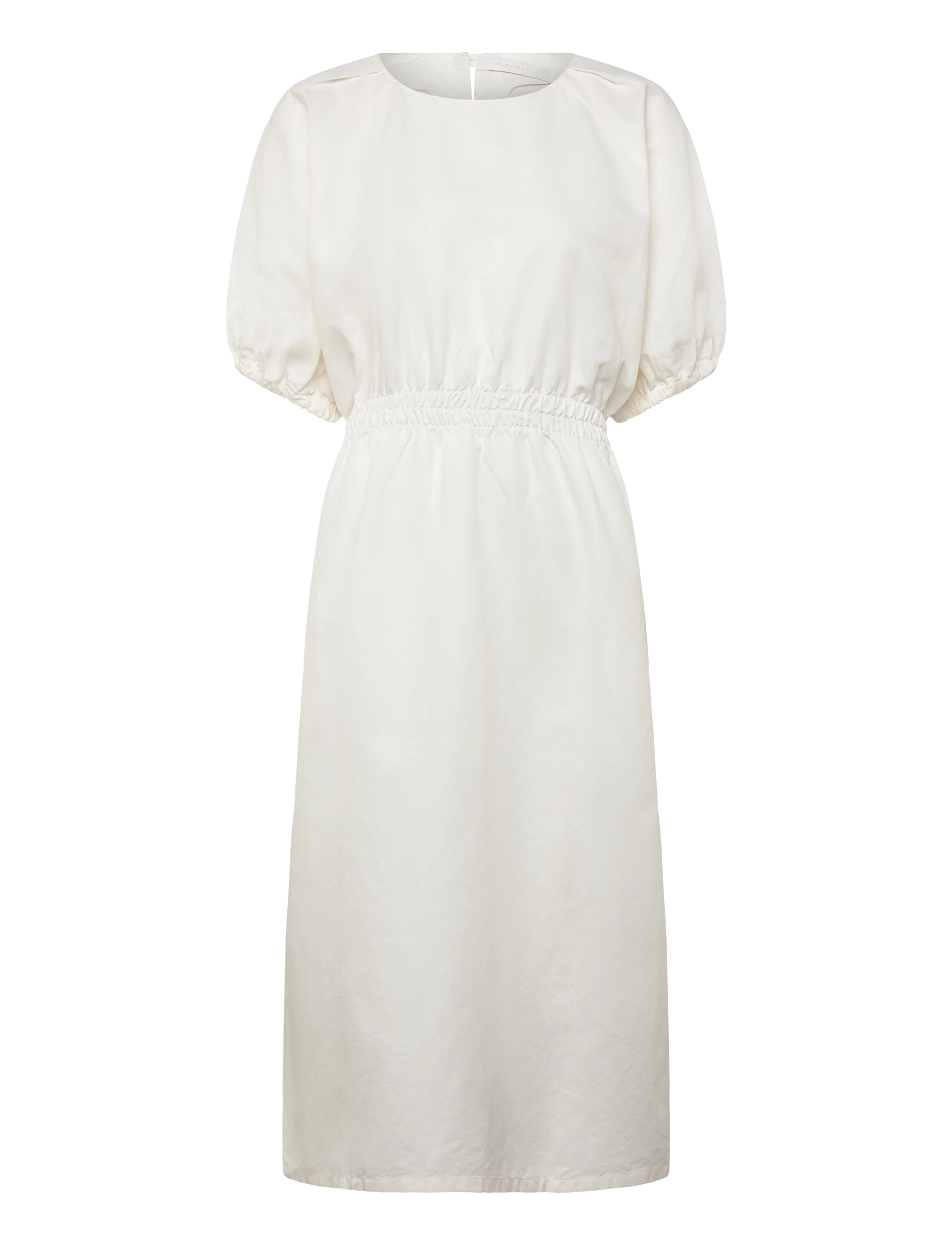 Naja Lauf PUK DRESS COTTON LINEN - Klänningar - EGG / cream