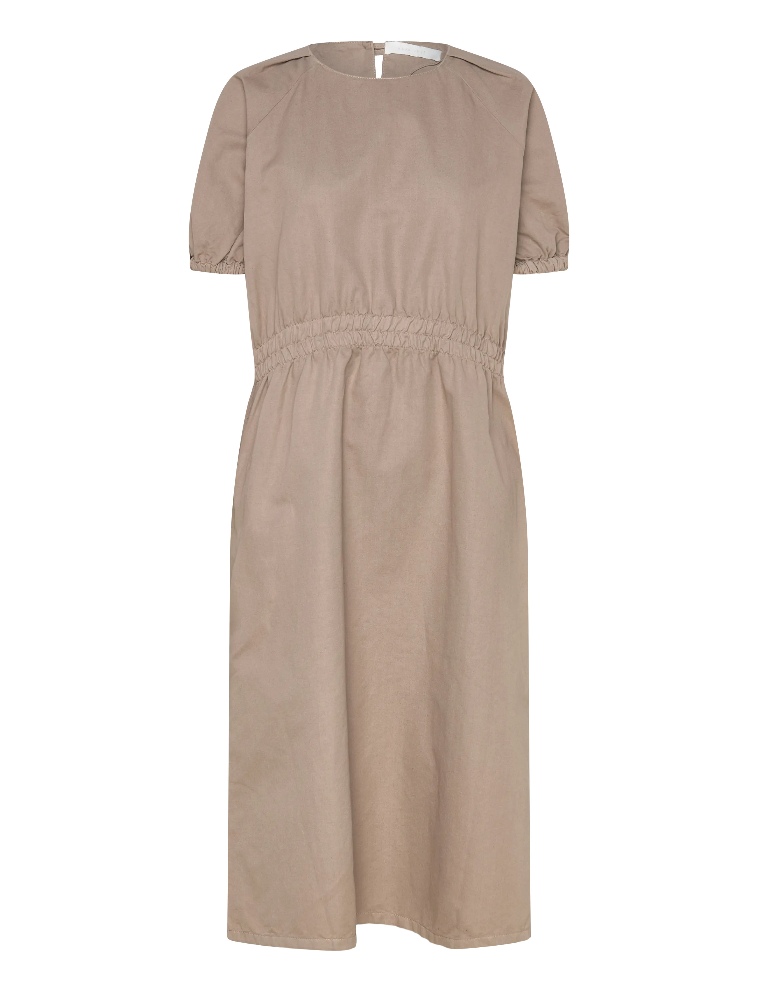 Naja Lauf PUK DRESS COTTON LINEN - Naja Lauf - NOUGAT / beige