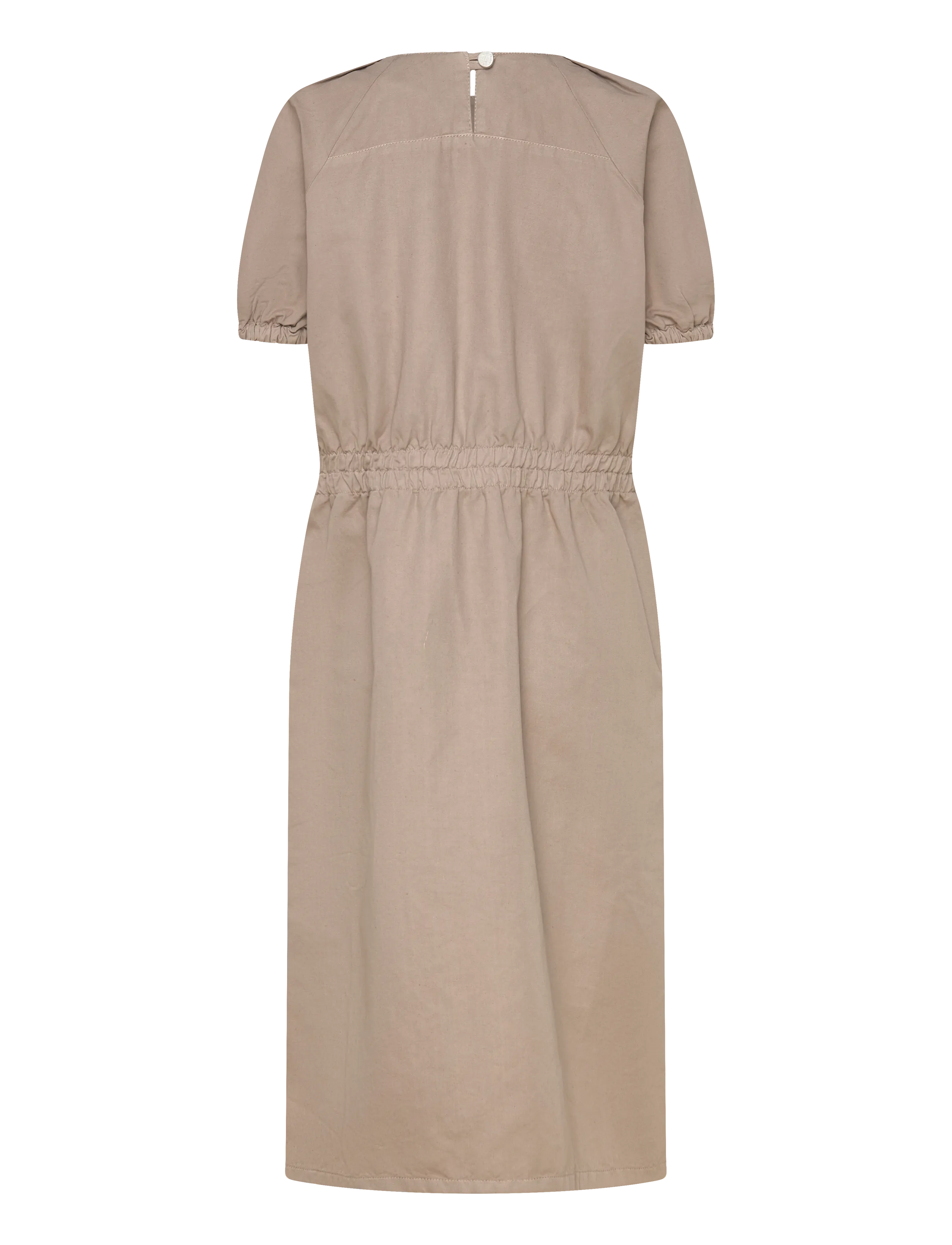 Naja Lauf - PUK DRESS COTTON LINEN - midikleider - nougat - 1