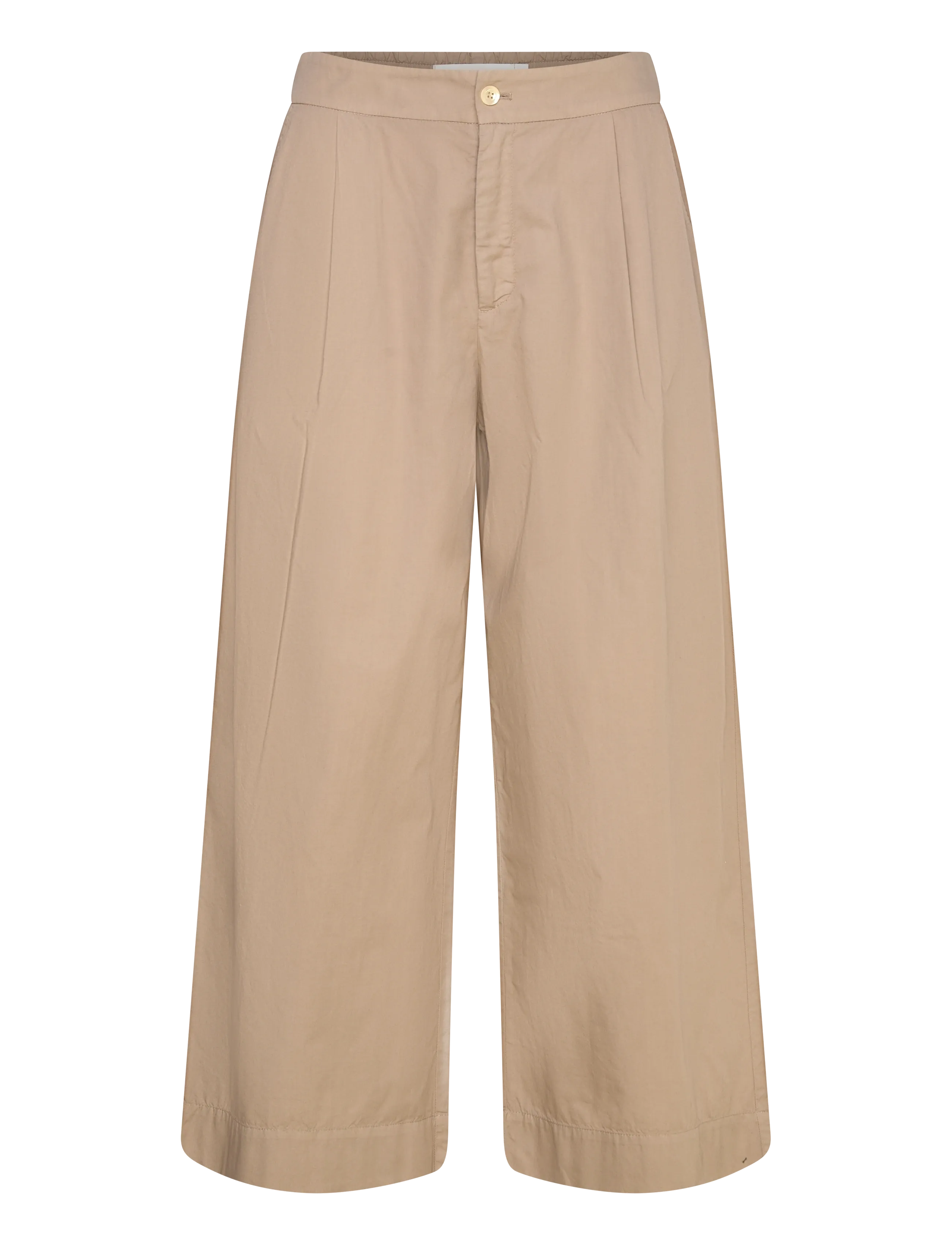 Naja Lauf NADINE PANTS PAPER TOUCH - Bukser - NOUGAT / beige