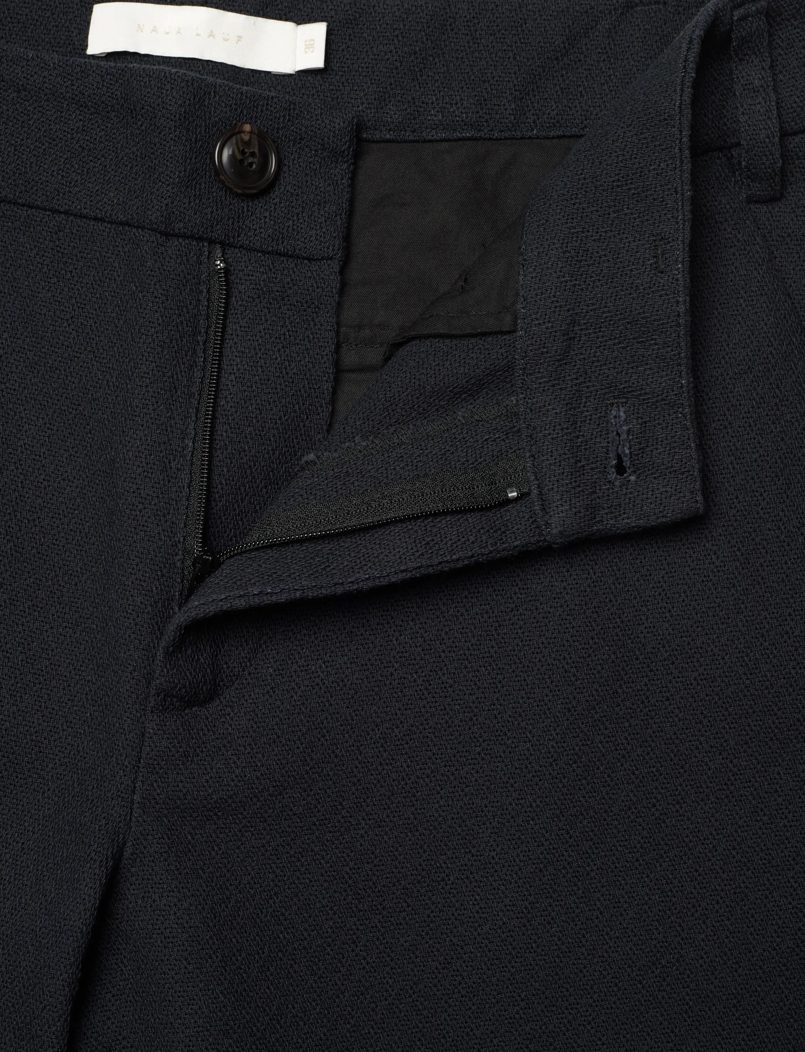 Naja Lauf - HELEN PANTS RUSTIC COTTON - black - 3