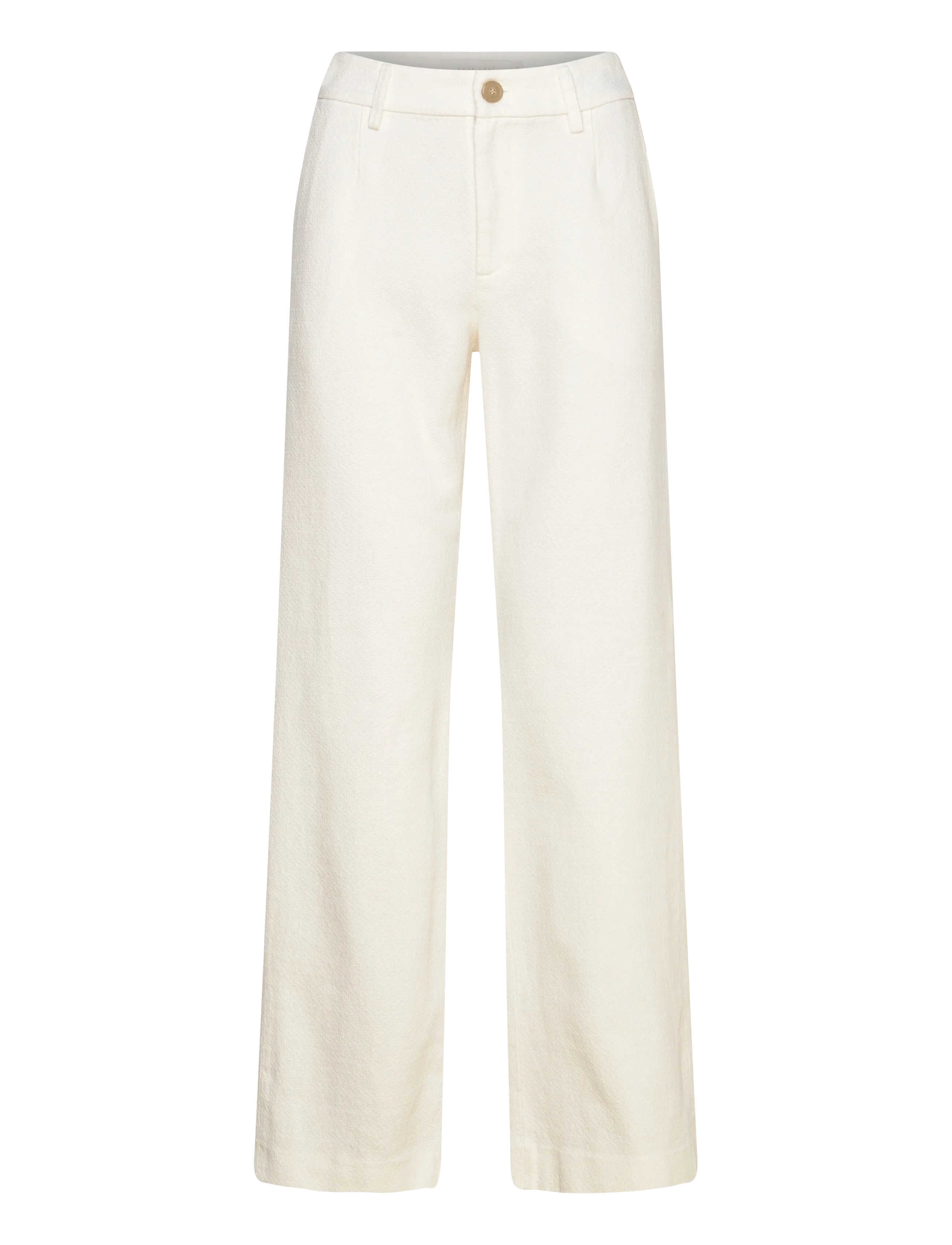 Naja Lauf HELEN PANTS RUSTIC COTTON - Formell - EGG / cream