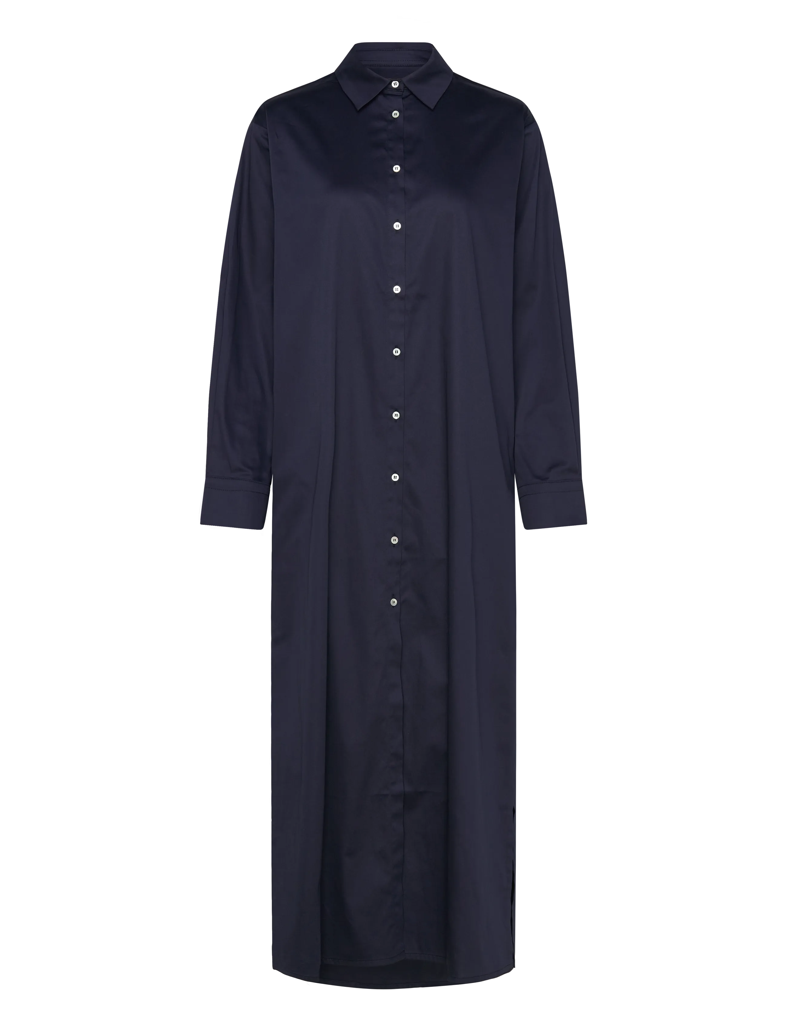 Naja Lauf SONIA DRESS SATEEN POPLIN - Kläder - NAVY / navy