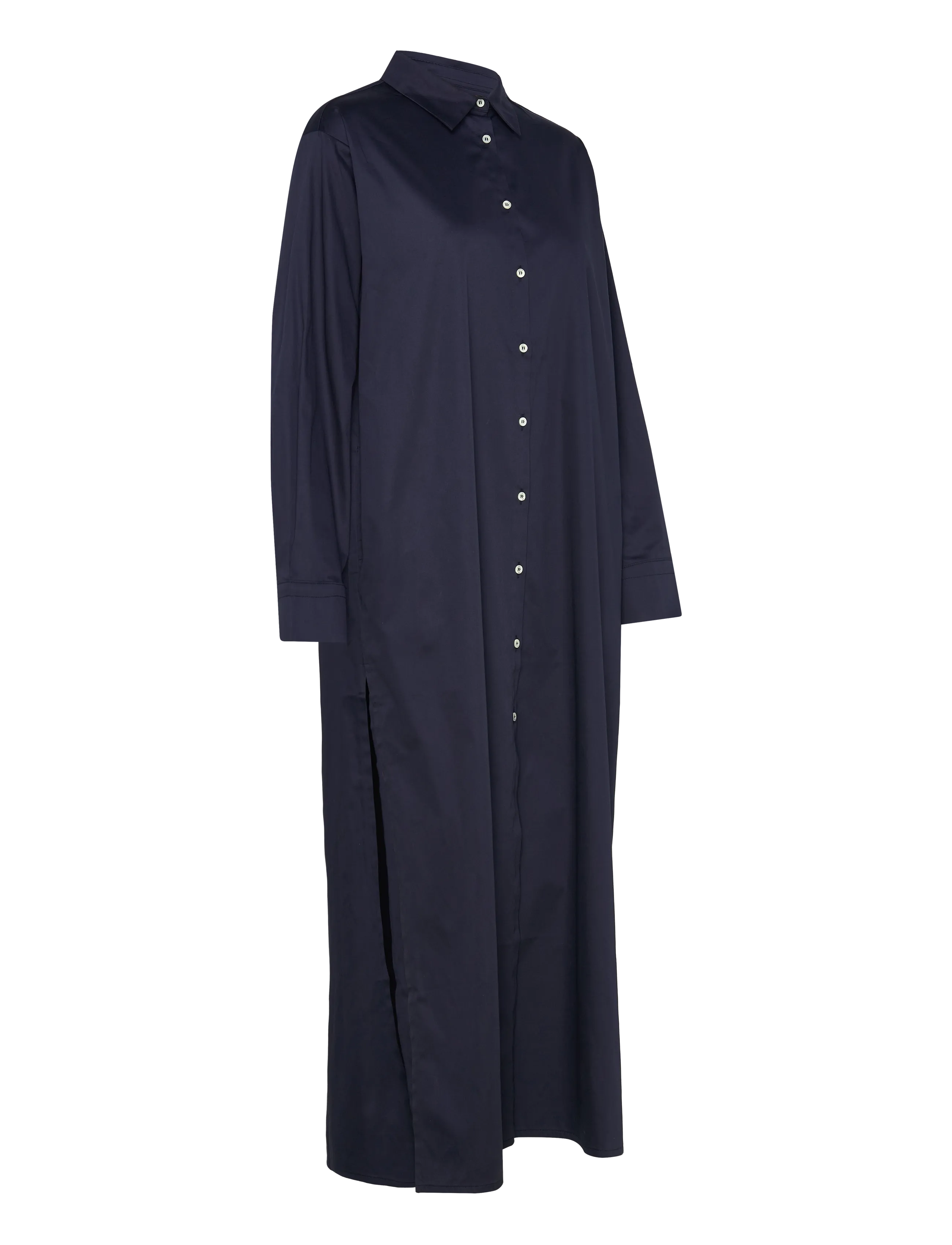 Naja Lauf - SONIA DRESS SATEEN POPLIN - navy - 3