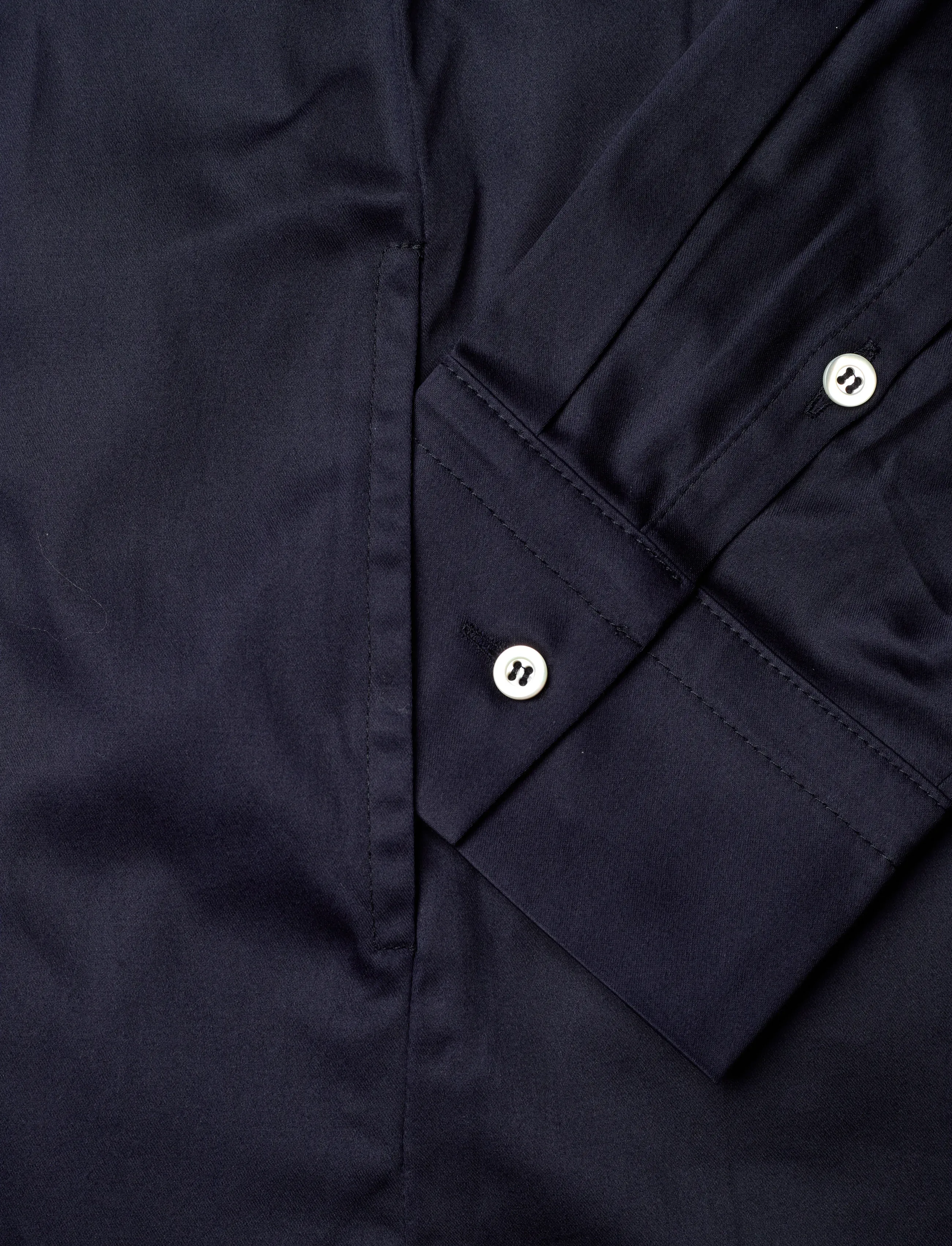 Naja Lauf - SONIA DRESS SATEEN POPLIN - navy - 5