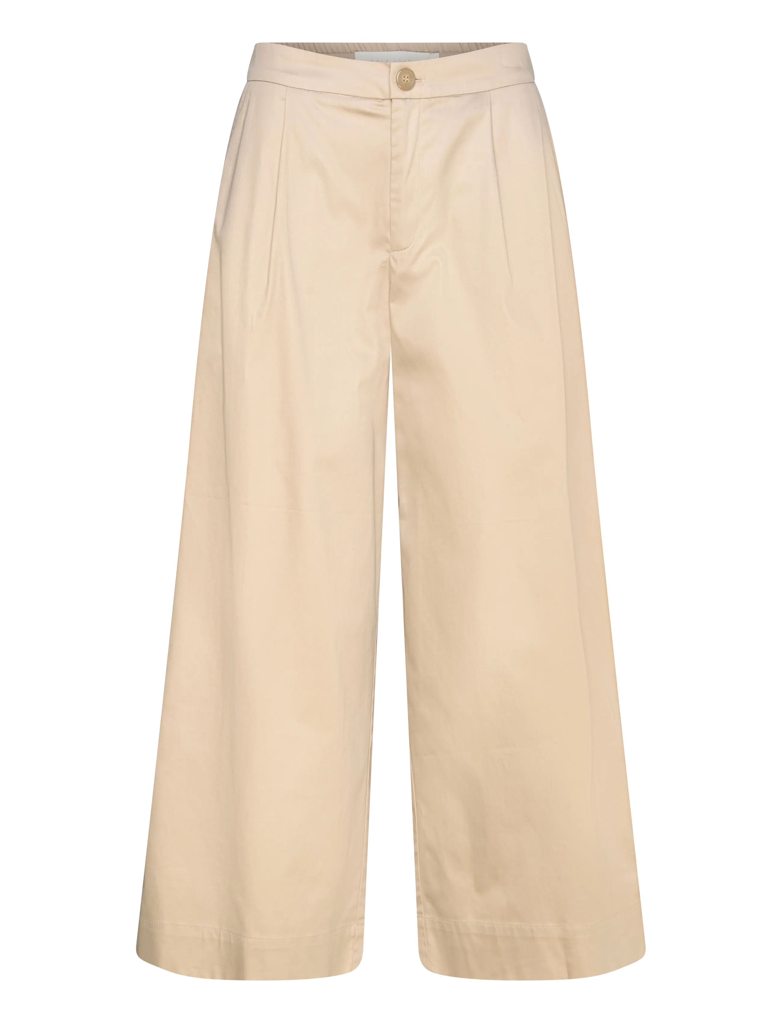Naja Lauf NADINE PANTS SATEEN POPLIN - Naja Lauf - BEIGE / beige