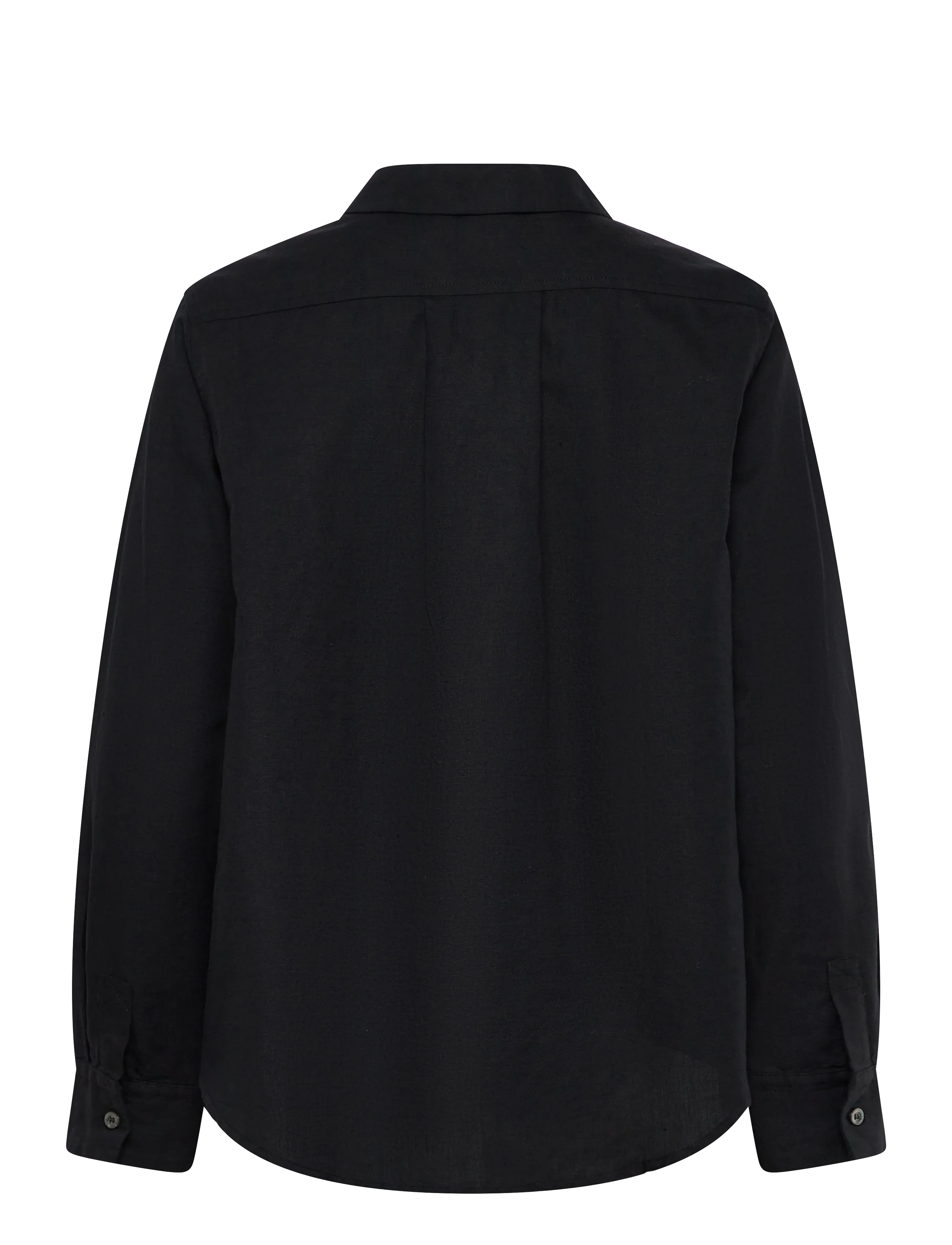 Naja Lauf - ALBERTA SHIRT LINEN BLEND - hørskjorter - black - 1