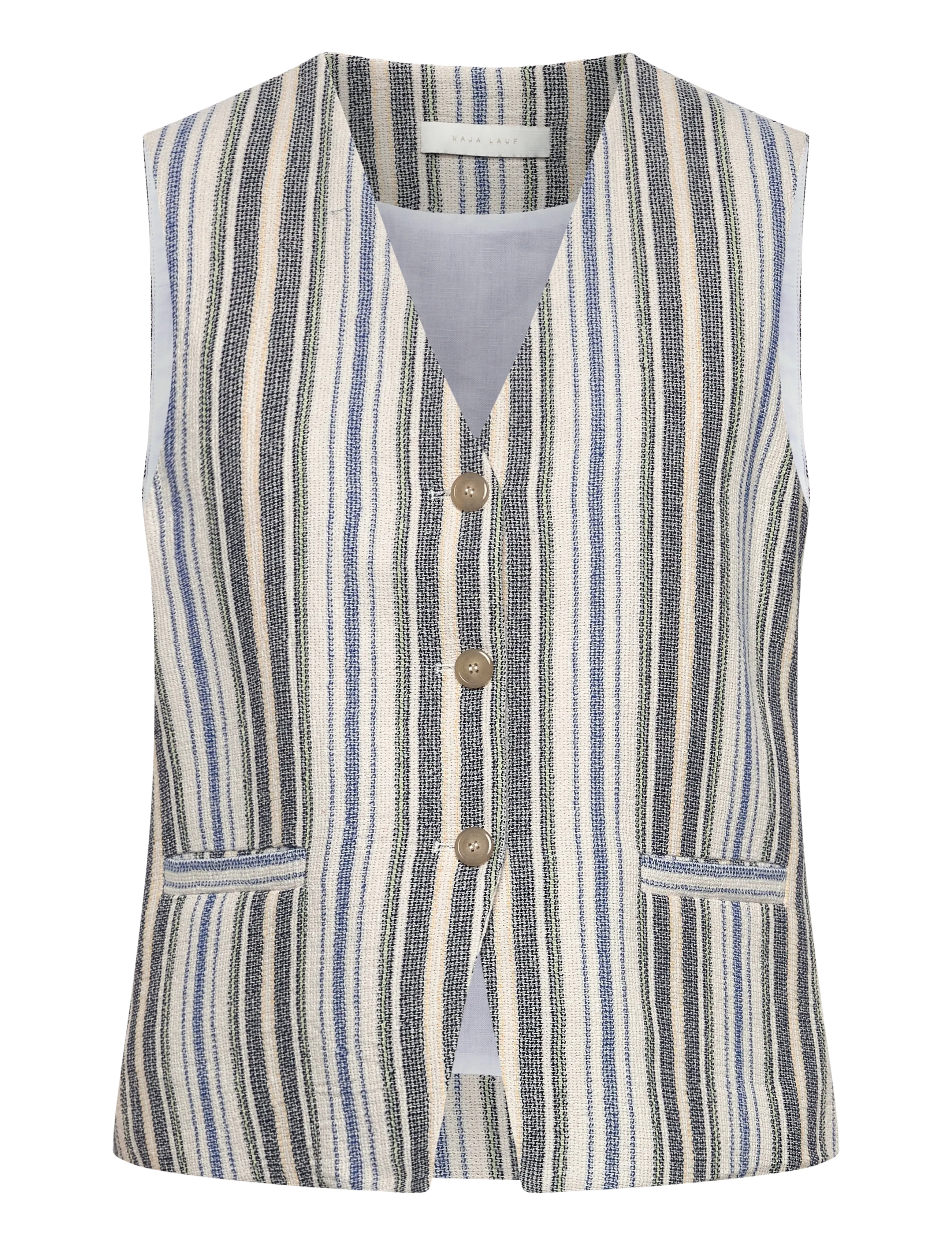 NAJA LAUF Migga Vest Rough Multi Stripe Patterned - 34 - Damen