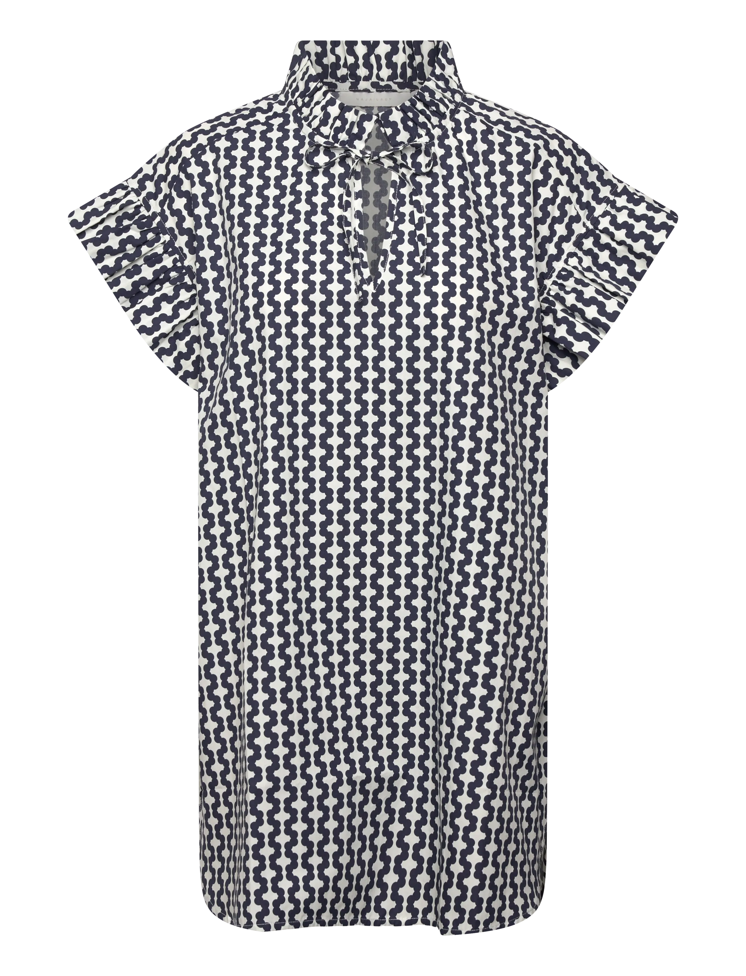 NAJA LAUF Tannie Bluse Dots In A Row Navy - 34 - Damen