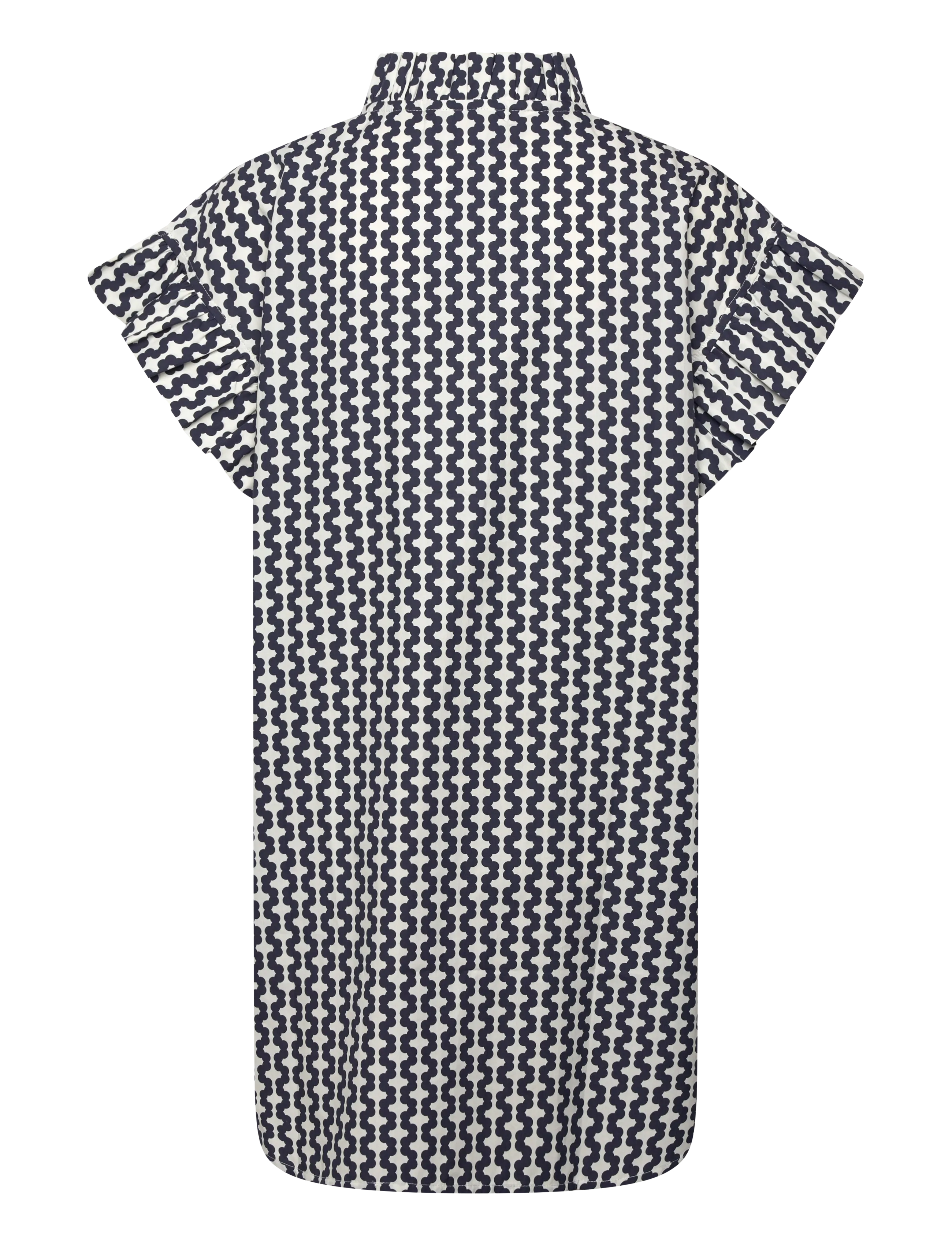 Naja Lauf - TANNIE BLOUSE DOTS IN A ROW - kortærmede bluser - navy - 1