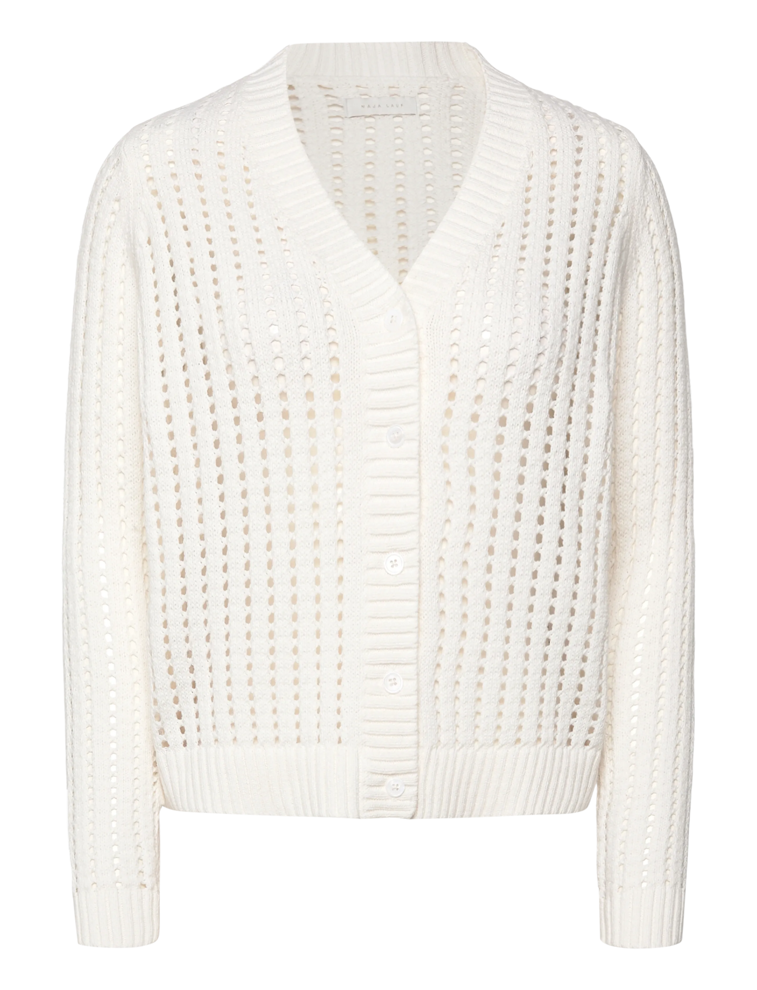 ROSIE CARDIGAN OPEN KNIT - WHITE