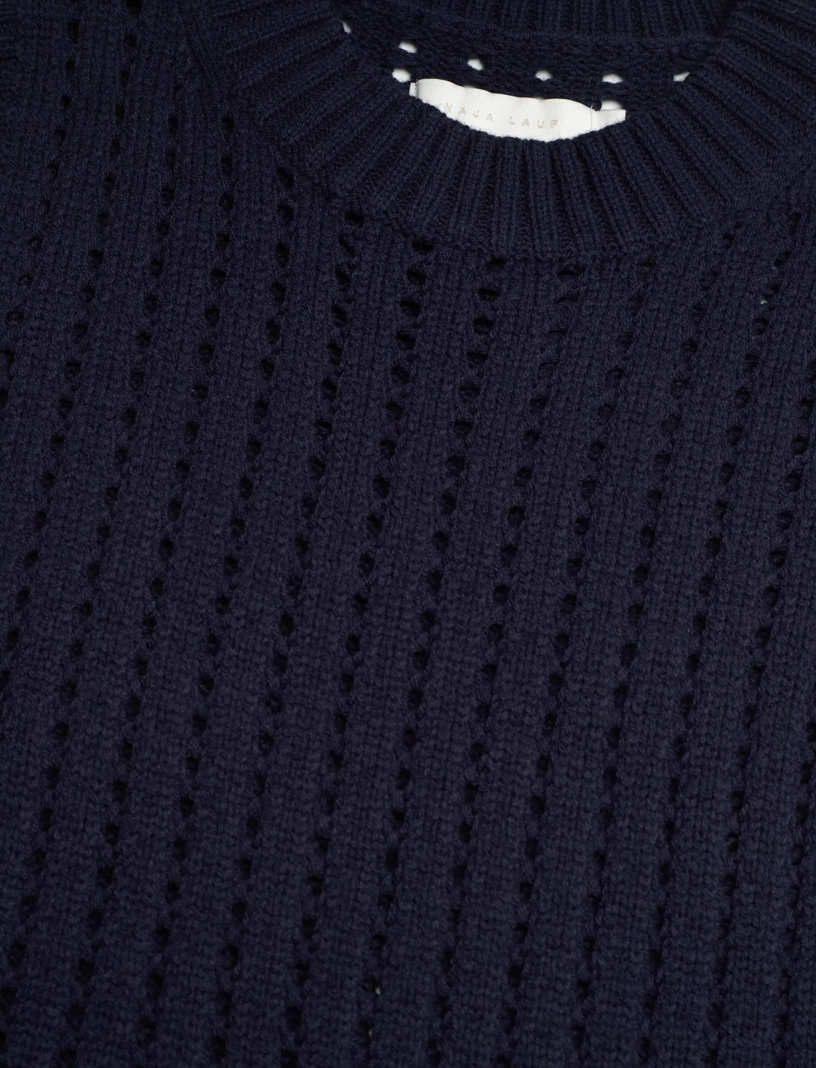 Naja Lauf - NIKITA PULLOVER OPEN KNIT - trøjer - navy - 2