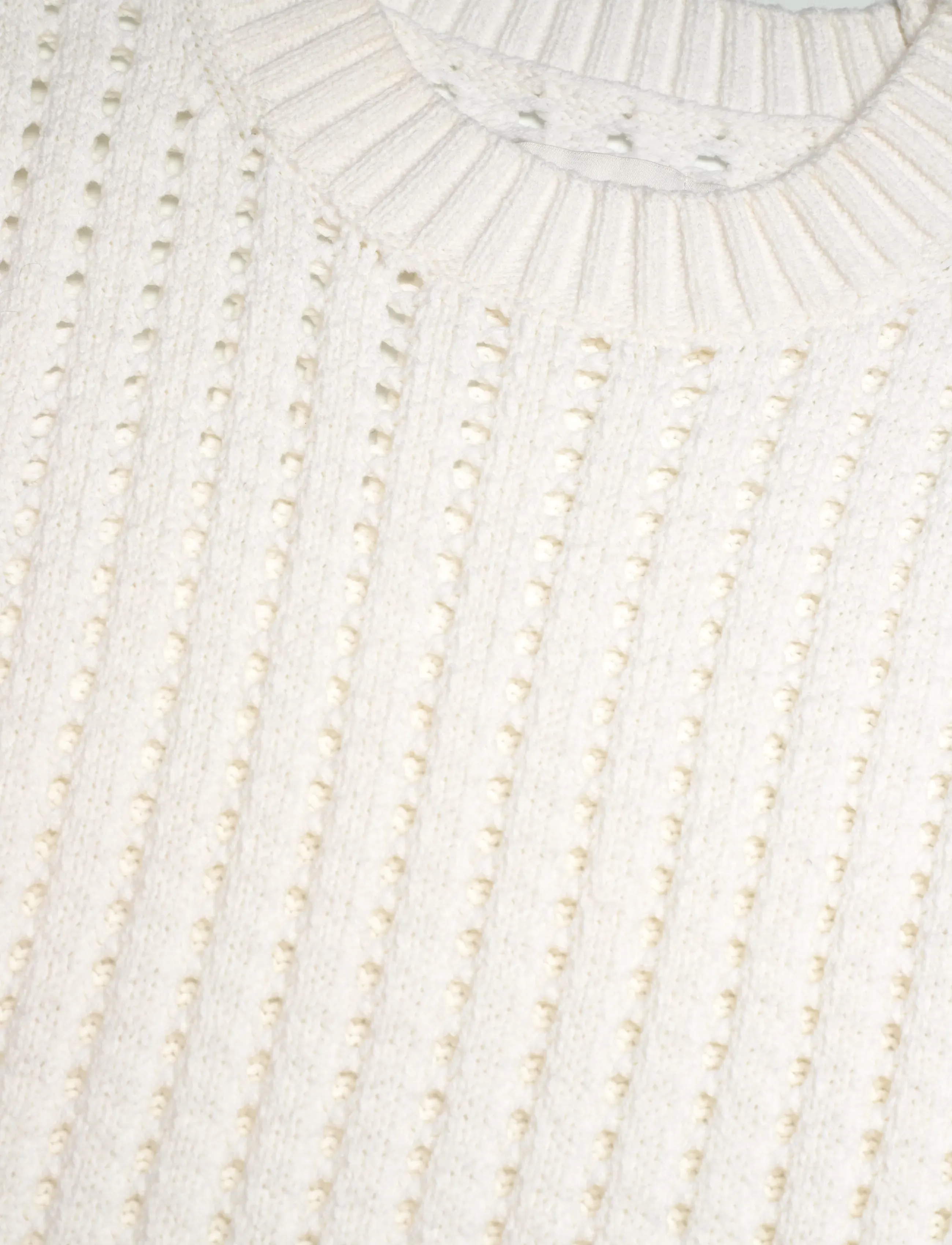 Naja Lauf - NIKITA PULLOVER OPEN KNIT - pullover - white - 2
