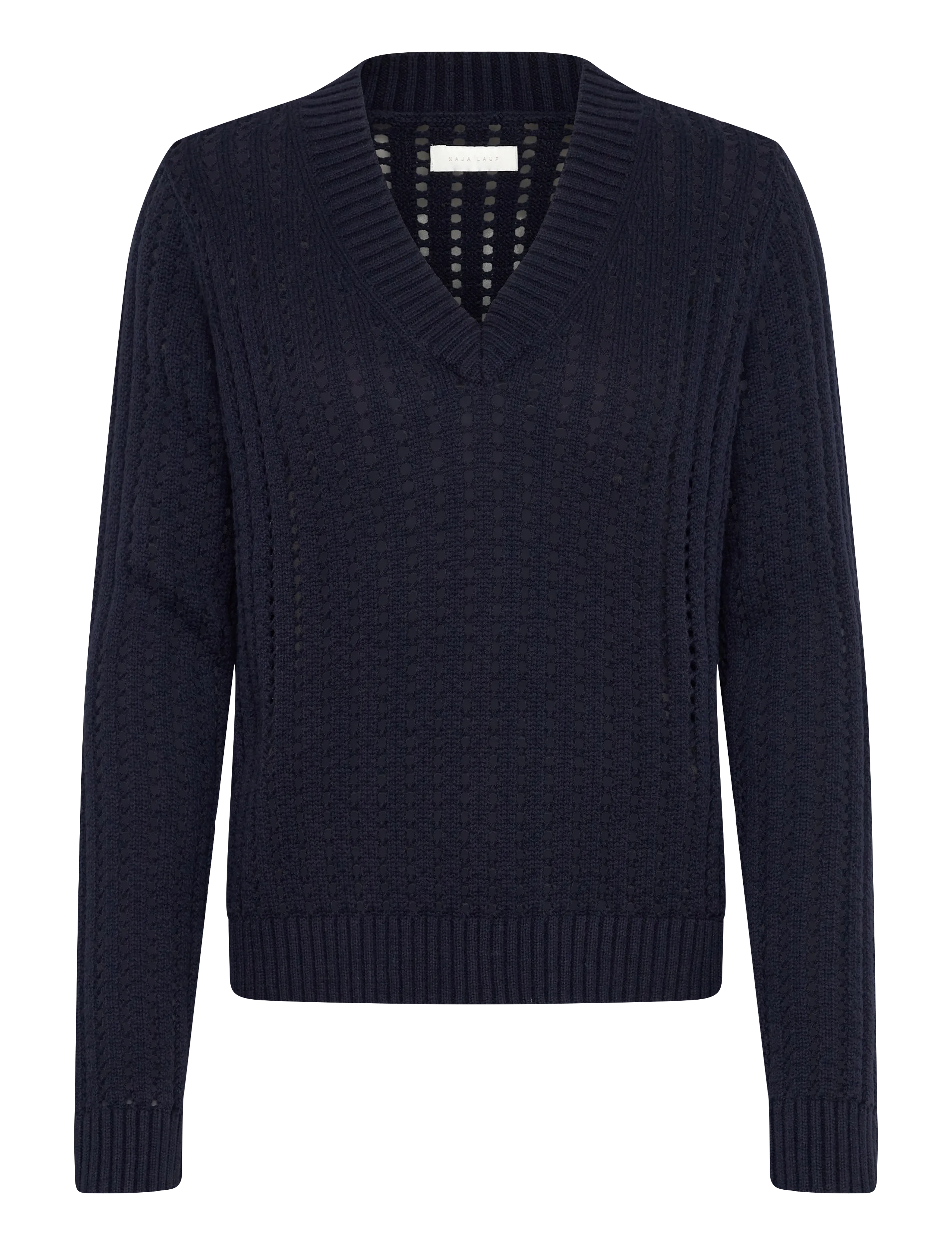 NAJA LAUF Jennie Pullover Open Knit Navy - XS - Damen