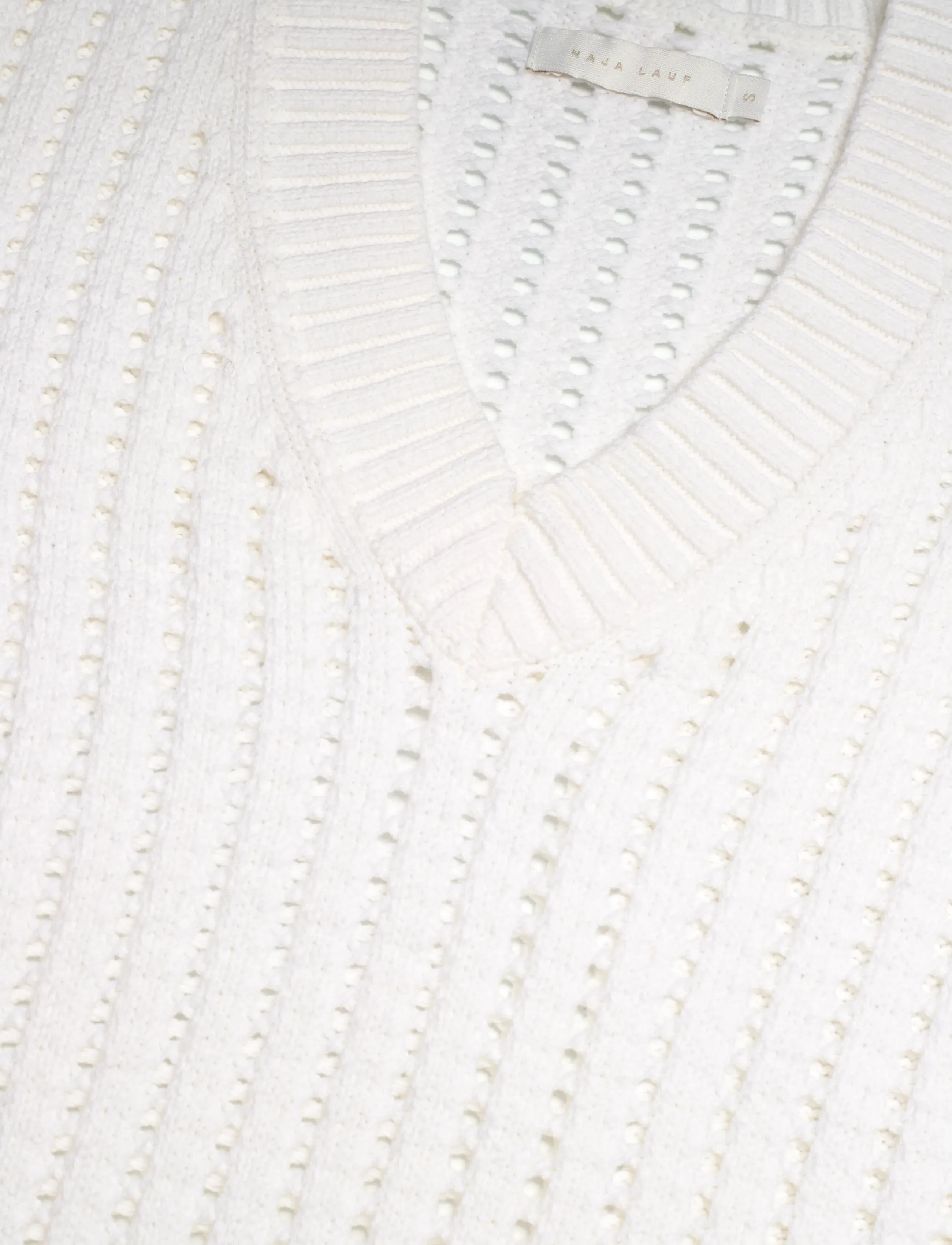Naja Lauf - JENNIE SWEATER OPEN KNIT - pullover - white - 2