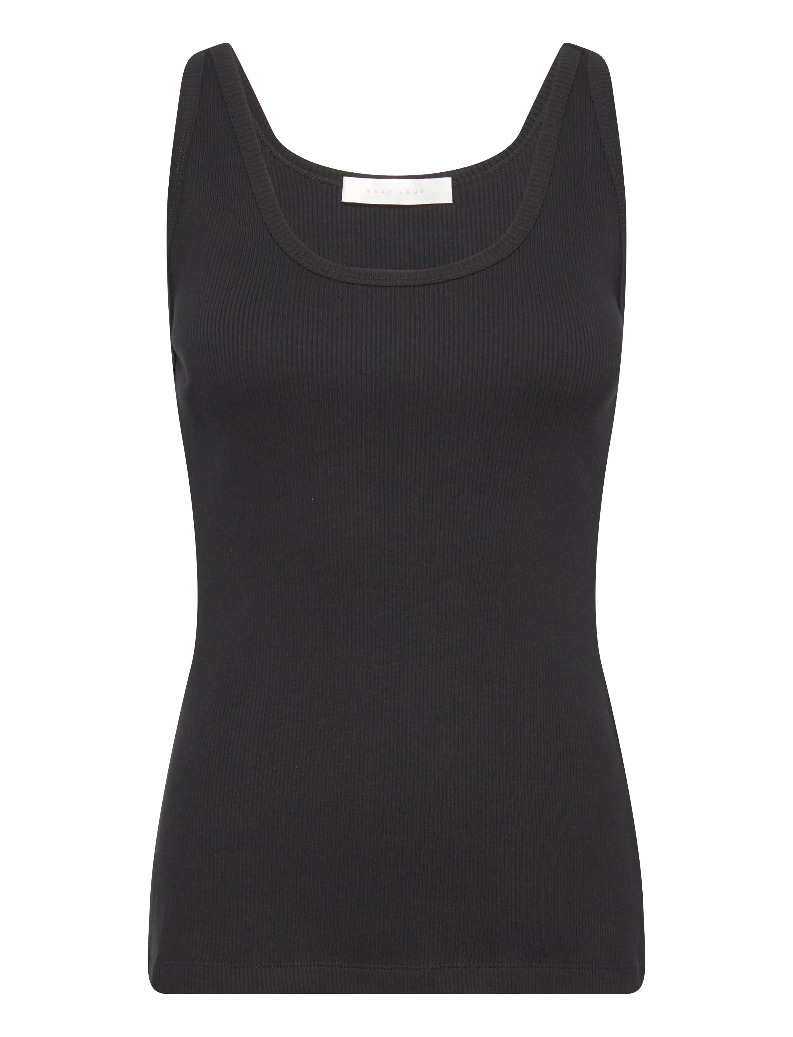 Naja Lauf STAR TANKTOP COTTON RIB - Kleidung - BLACK / black