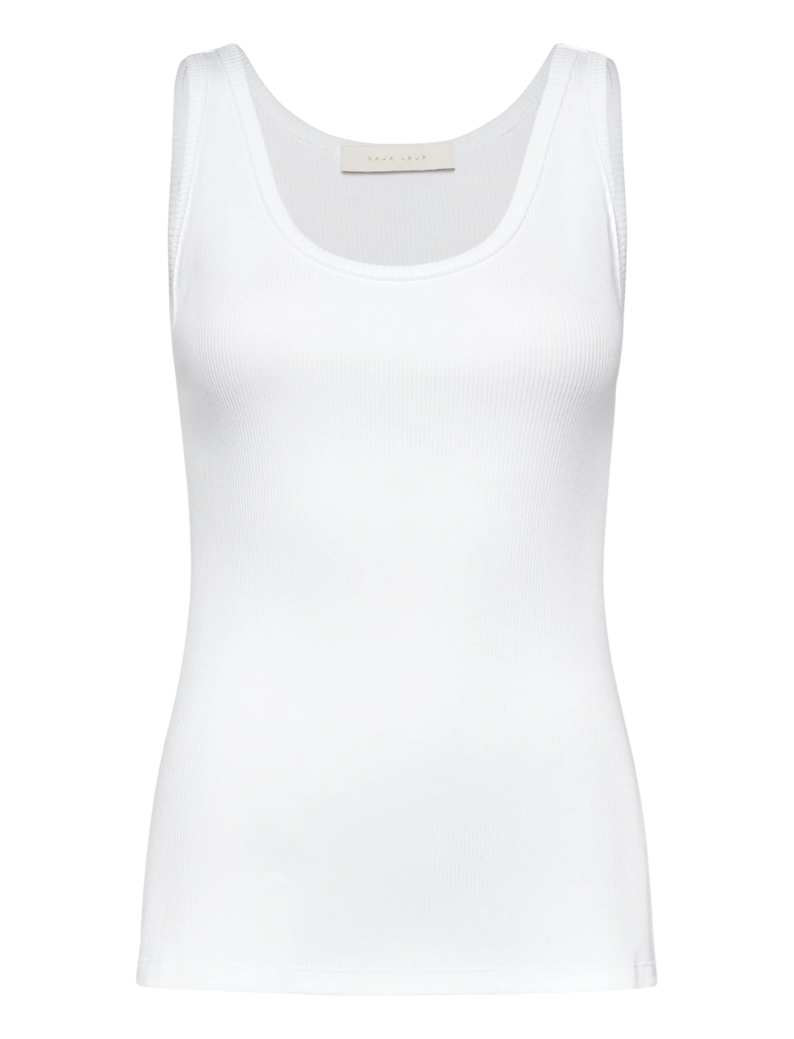 Naja Lauf STAR TANKTOP COTTON RIB - Ärmellose Tops - WHITE / white