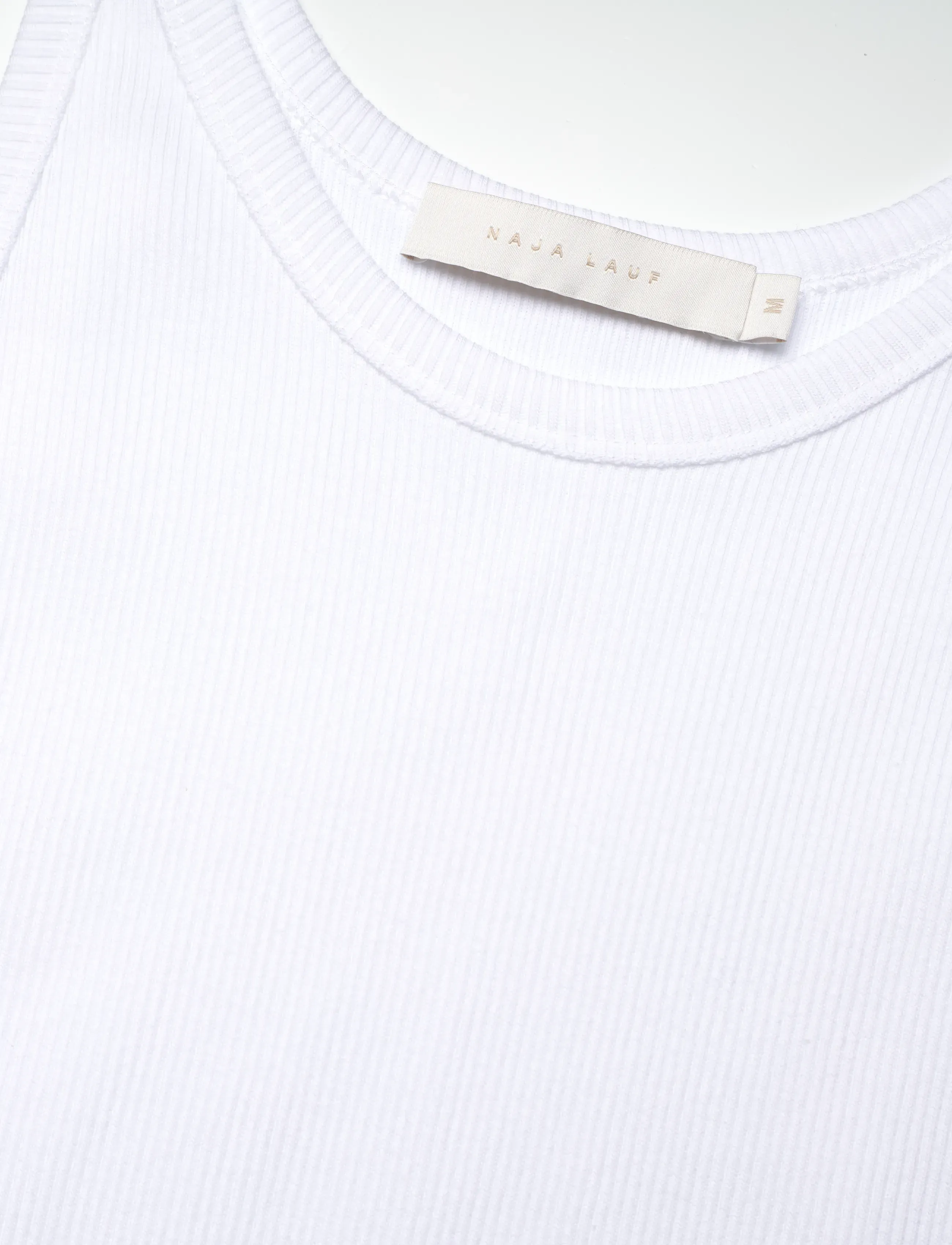 Naja Lauf - SATELITE TANKTOP COTTON RIB - Ærmeløse toppe - white - 2