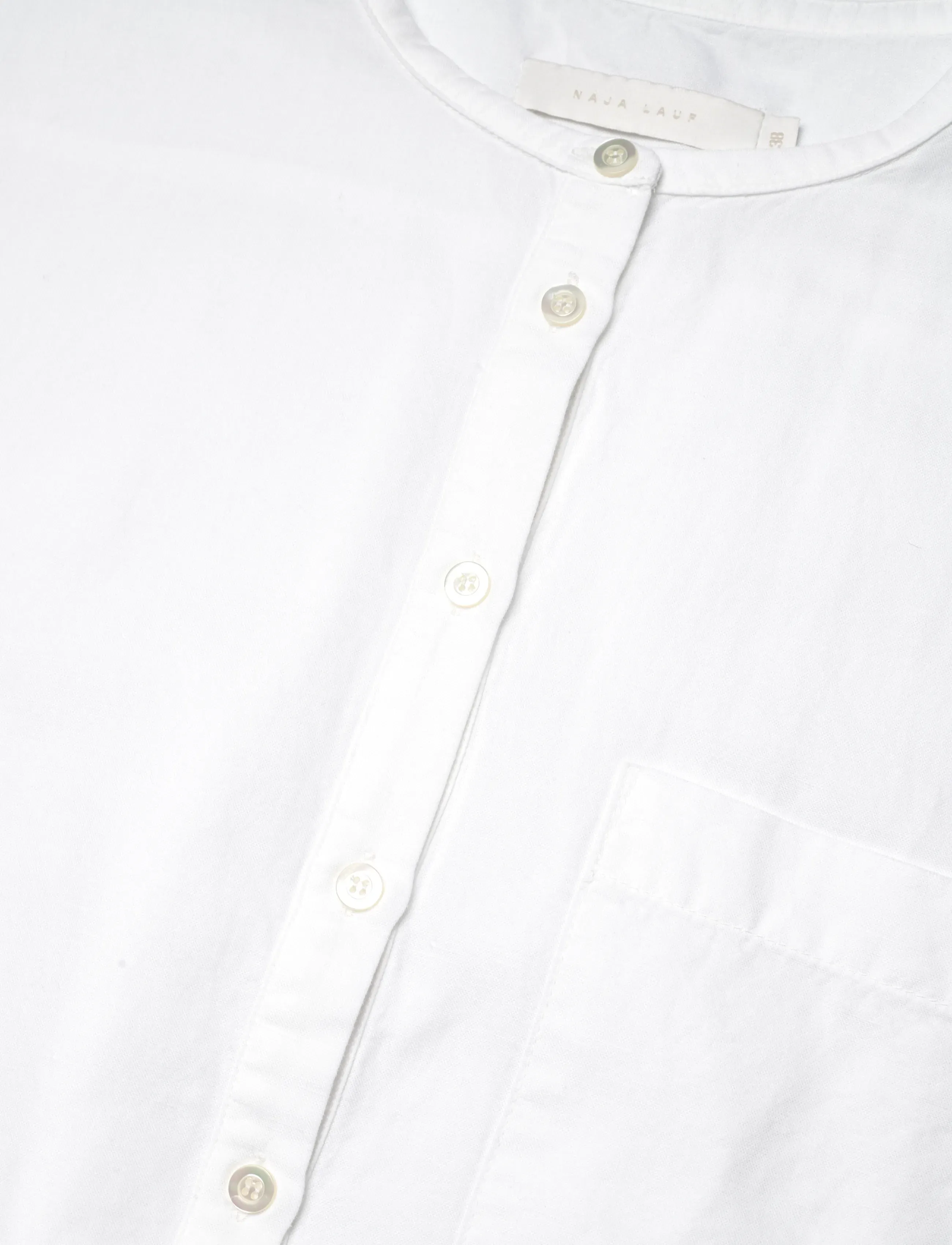 Naja Lauf - VIRGINIA DRESS LINEN BLEND - skjortekjoler - white - 2