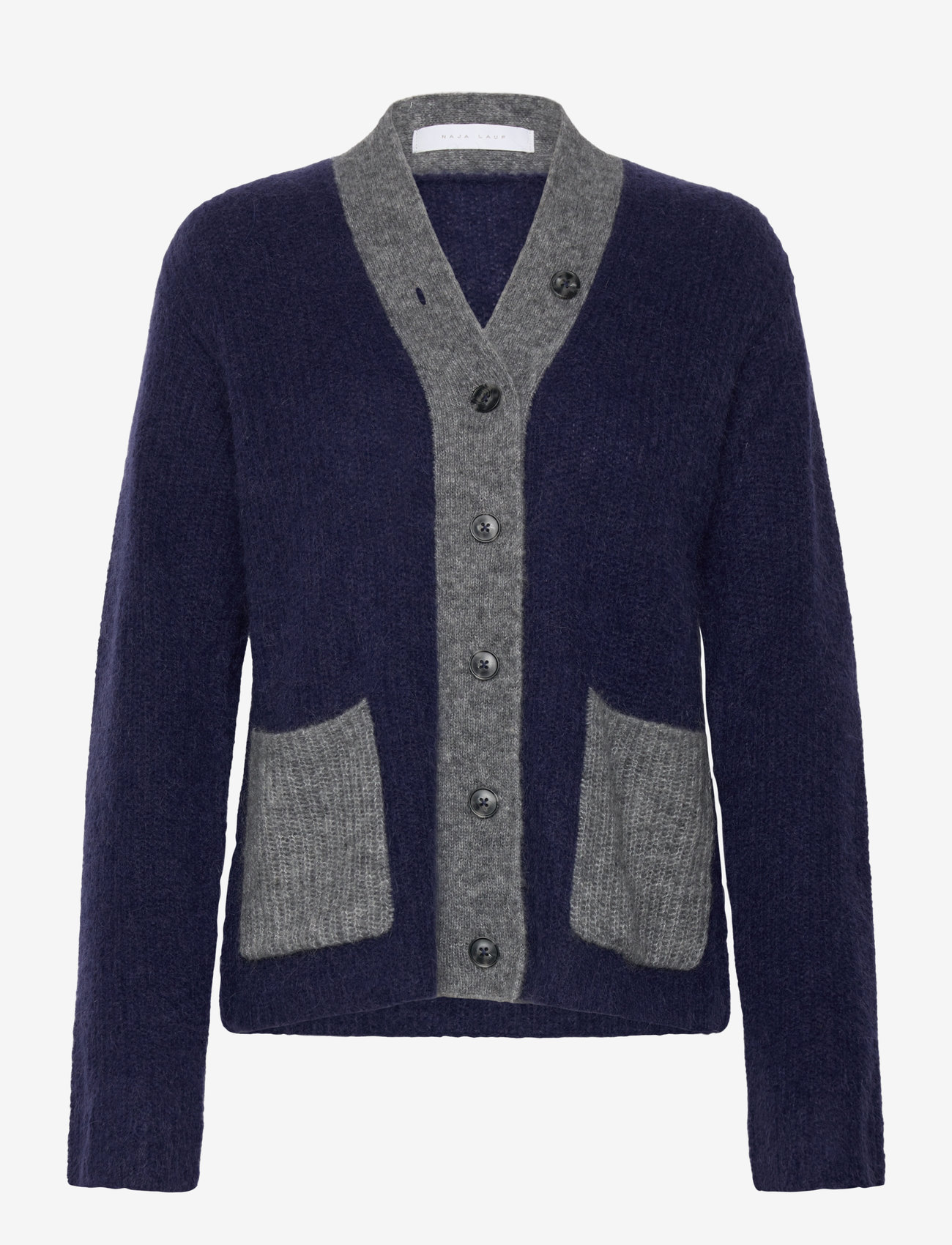 Naja Lauf - SIBILLE CARDIGAN MOHAIR - efterårstøj - navy - 0