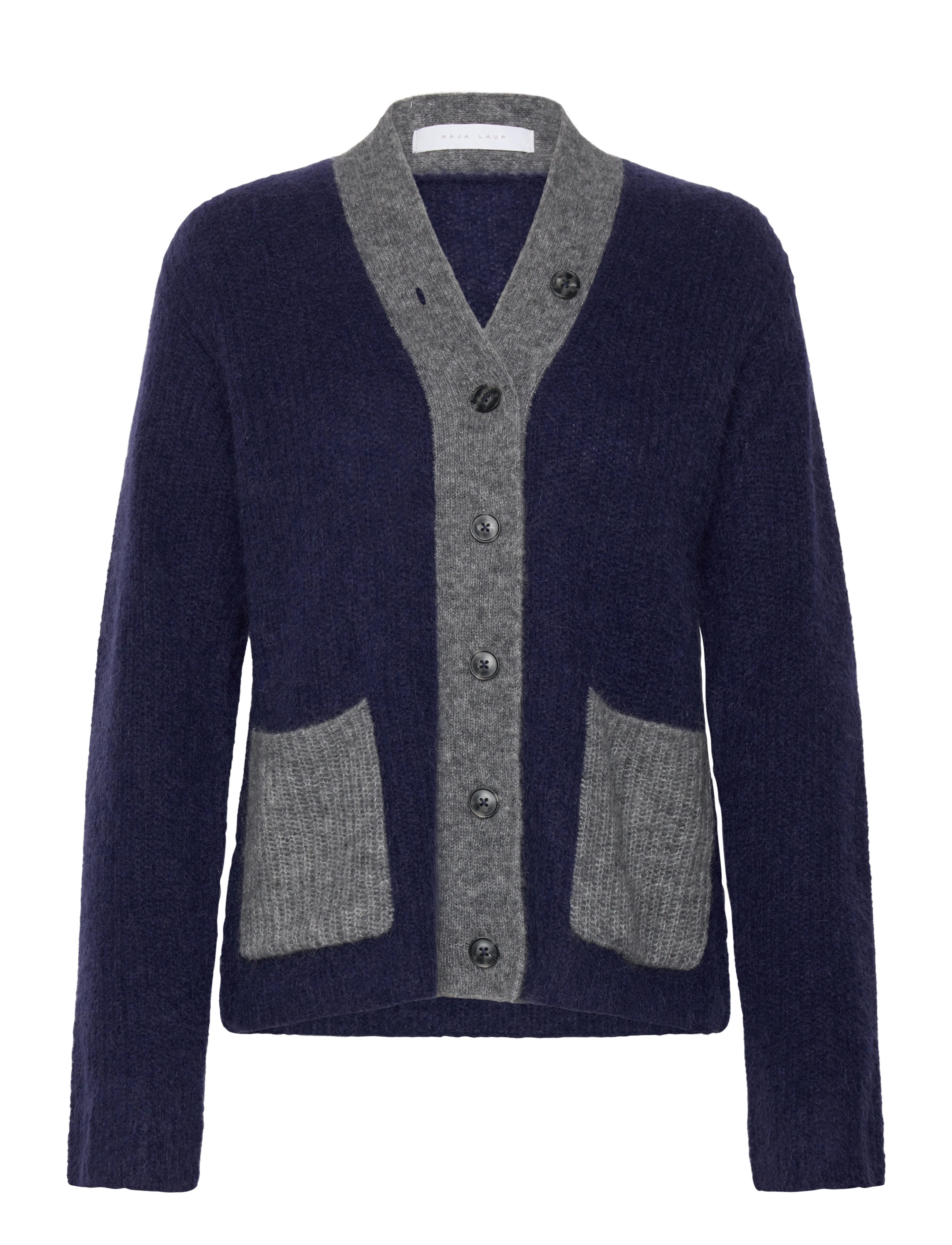 Naja Lauf SIBILLE CARDIGAN MOHAIR - Naja Lauf - NAVY / navy