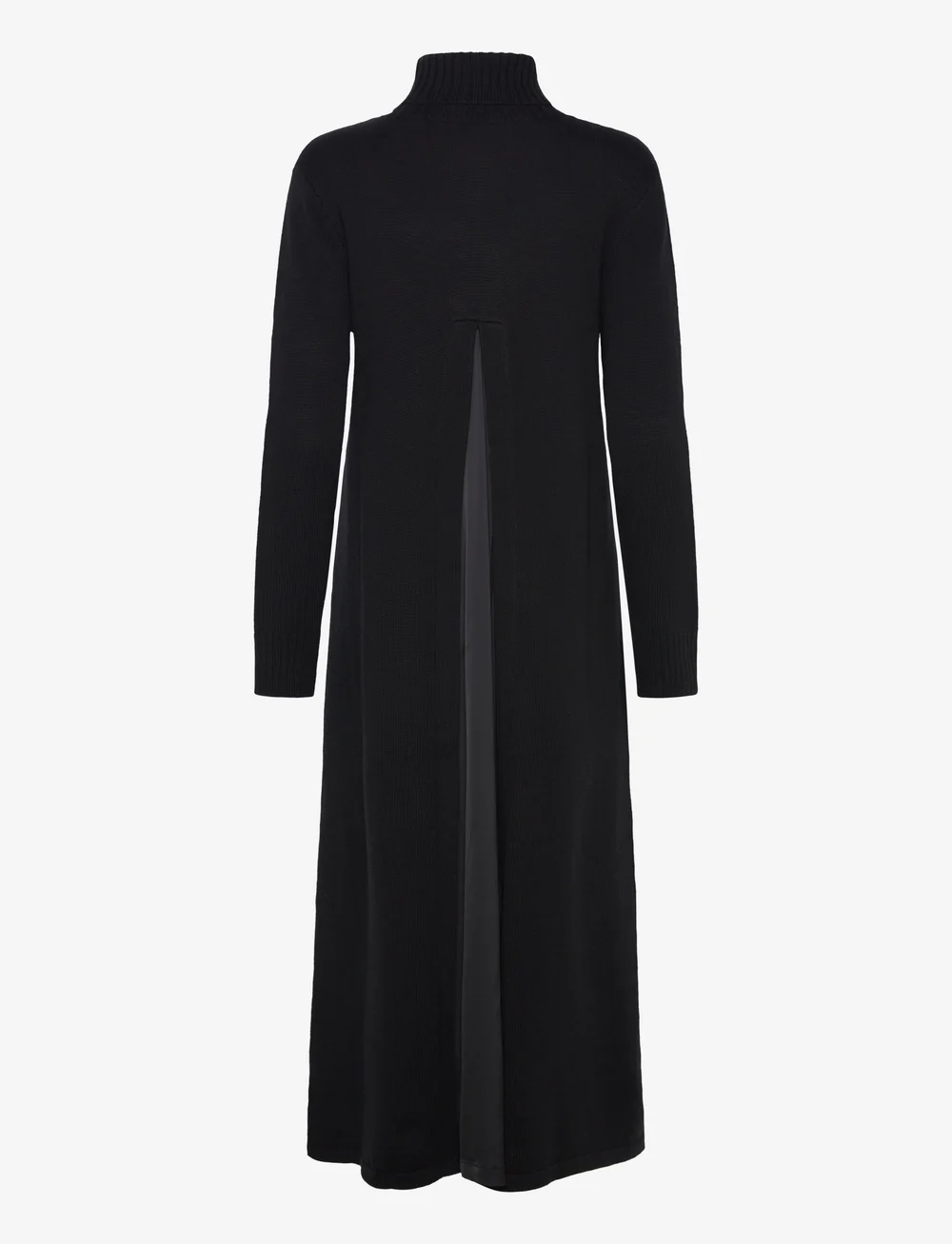 Naja Lauf - REGINE DRESS WOOL COTTON - knitted dresses - black - 1