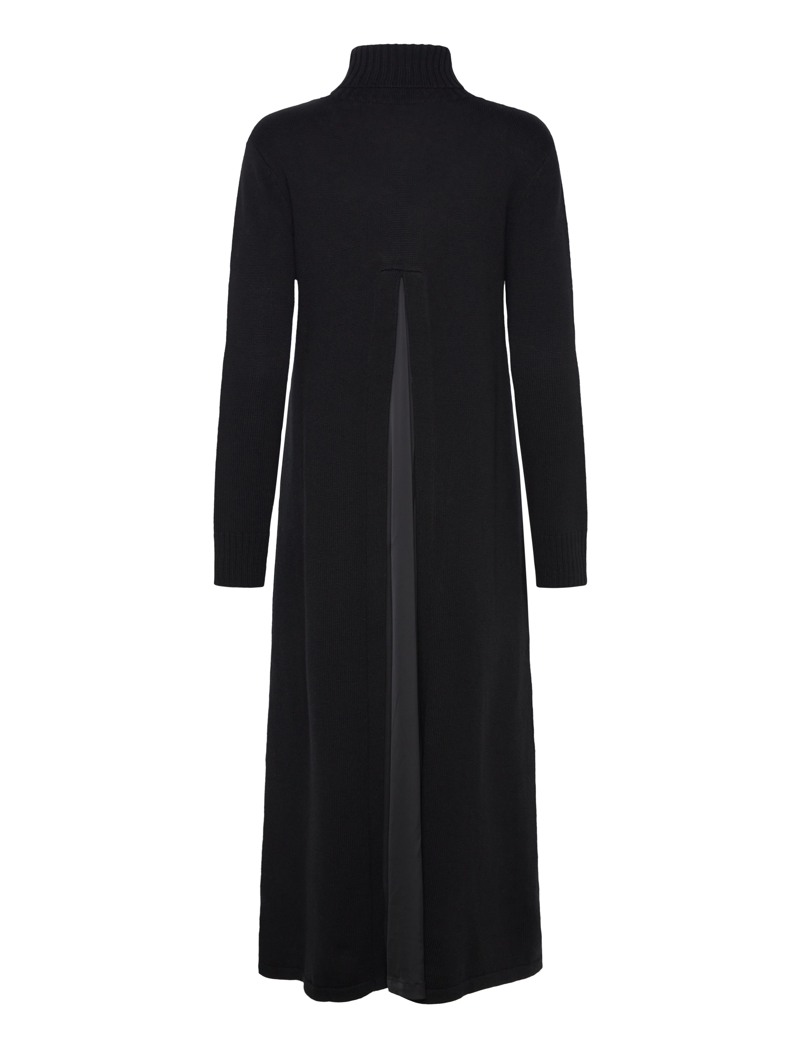 Naja Lauf - REGINE DRESS WOOL COTTON - strickkleider - black - 1