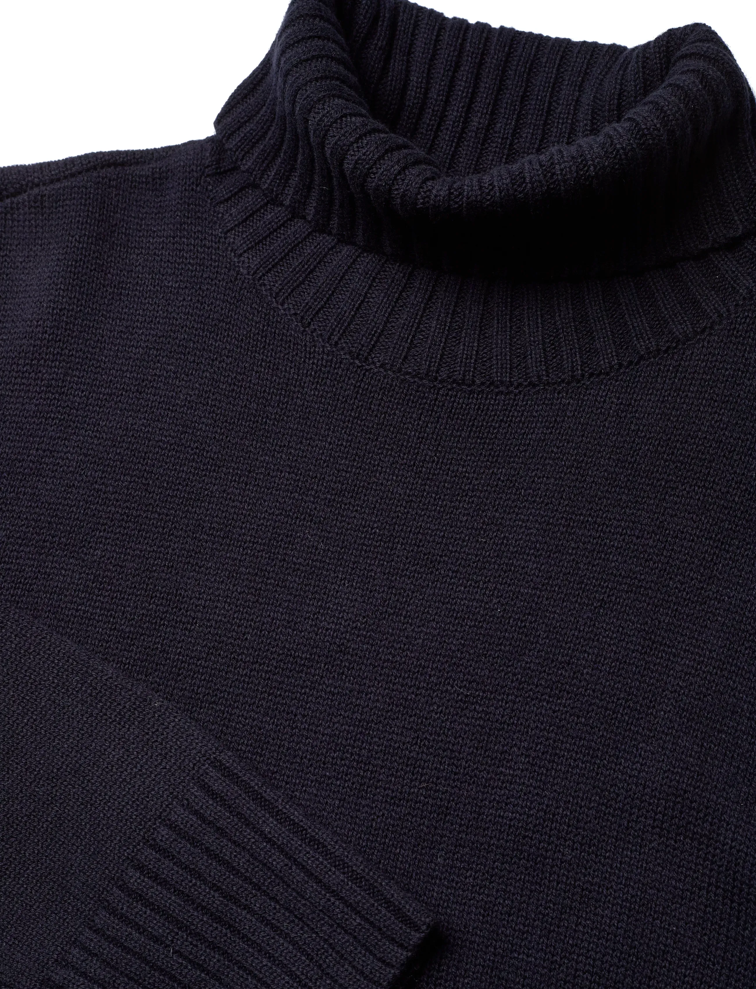 Naja Lauf - REGINE DRESS WOOL COTTON - strikkede kjoler - dark blue - 2