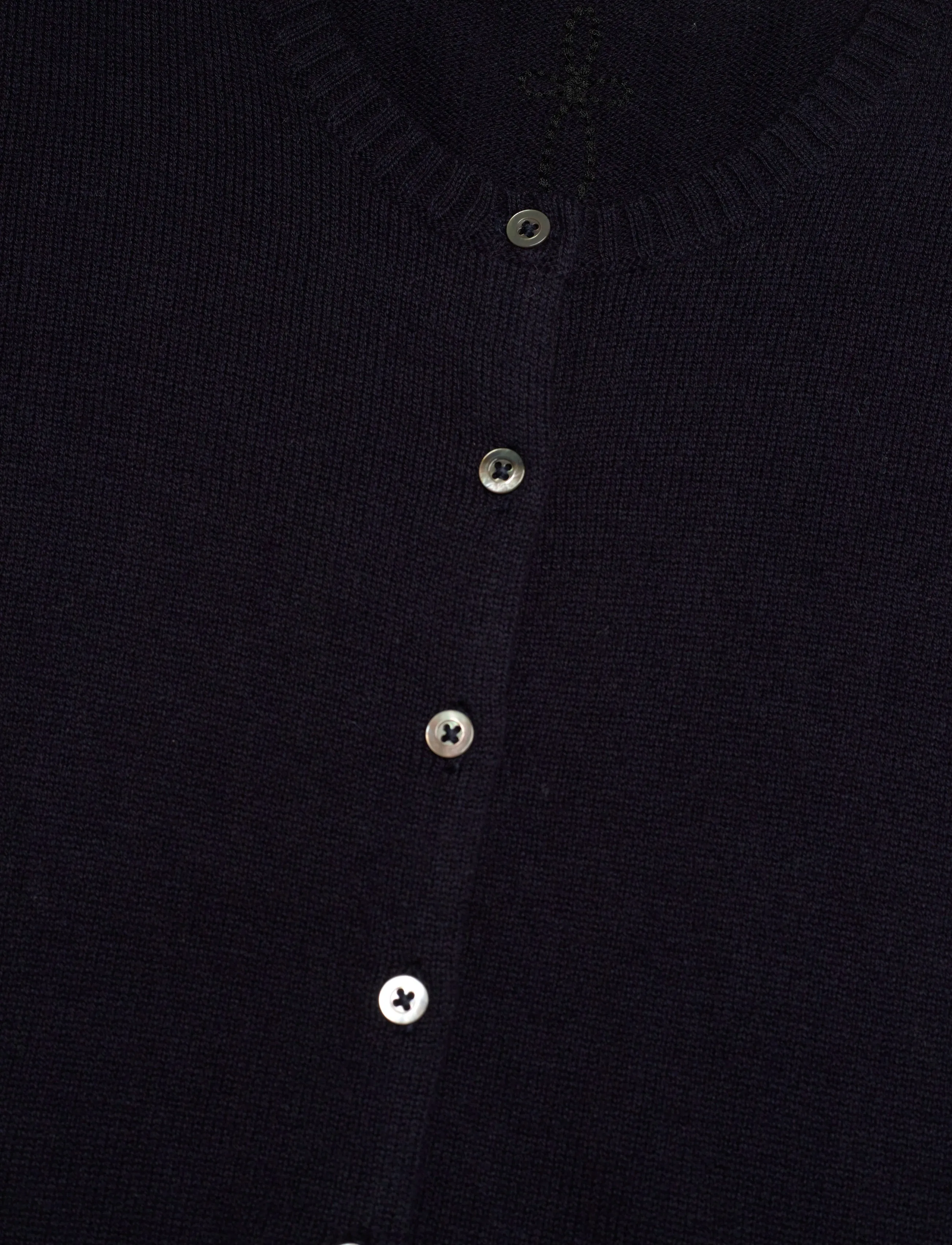 Naja Lauf - LUCCA CARDIGAN WOOL COTTON - cardigans - dark blue - 2
