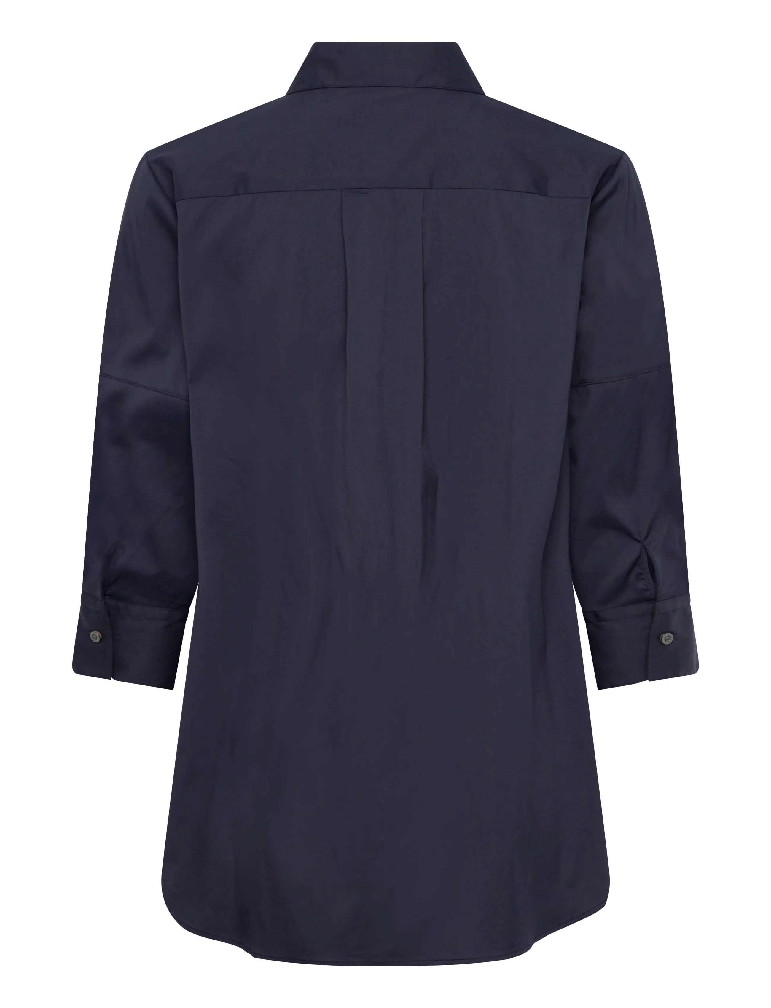Naja Lauf - GABIE SHIRT FANCY POPLIN - lühikeste varrukatega särgid - navy - 1