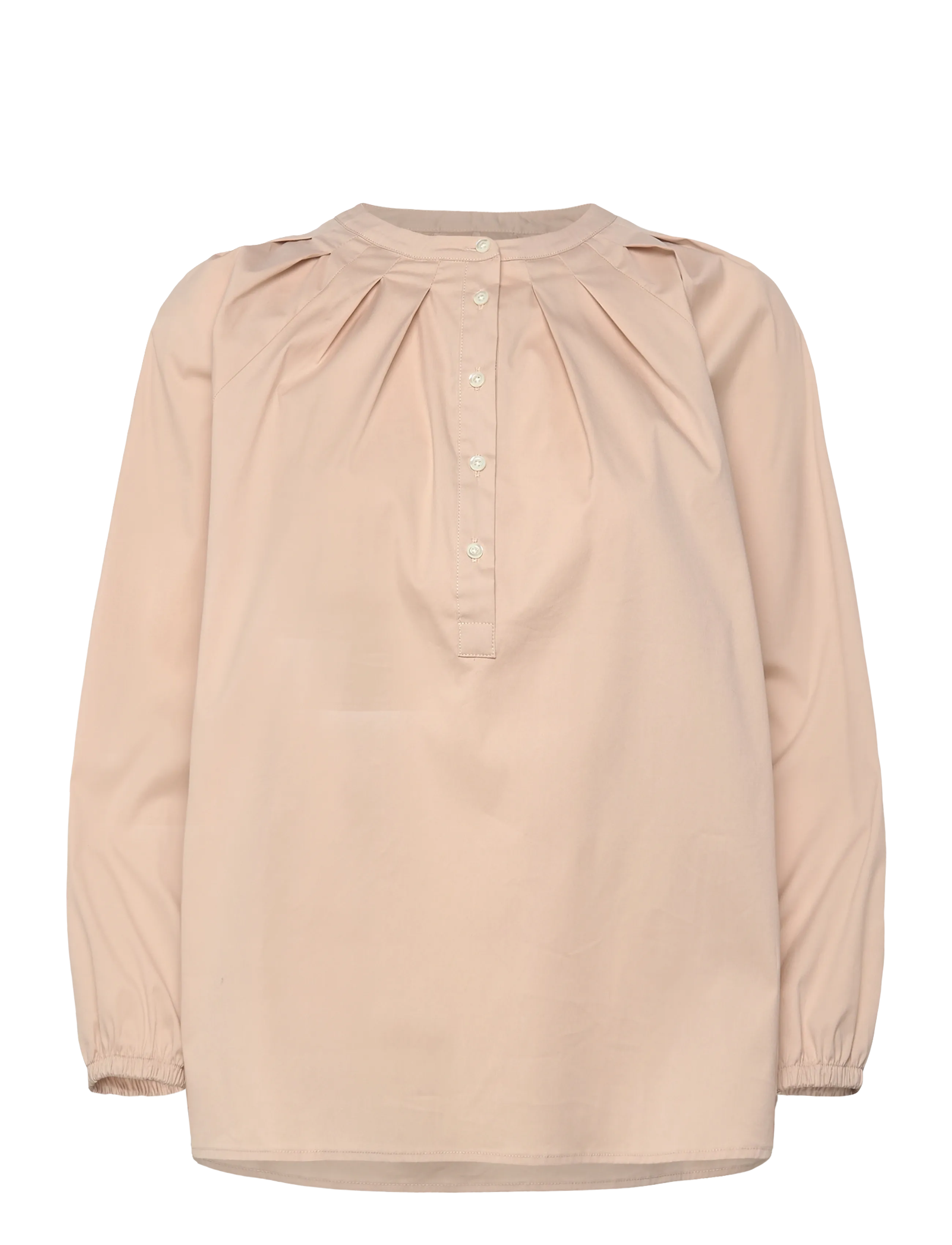 Naja Lauf PATRICIA BLOUSE FANCY POPLIN - Hemden - BEIGE / beige